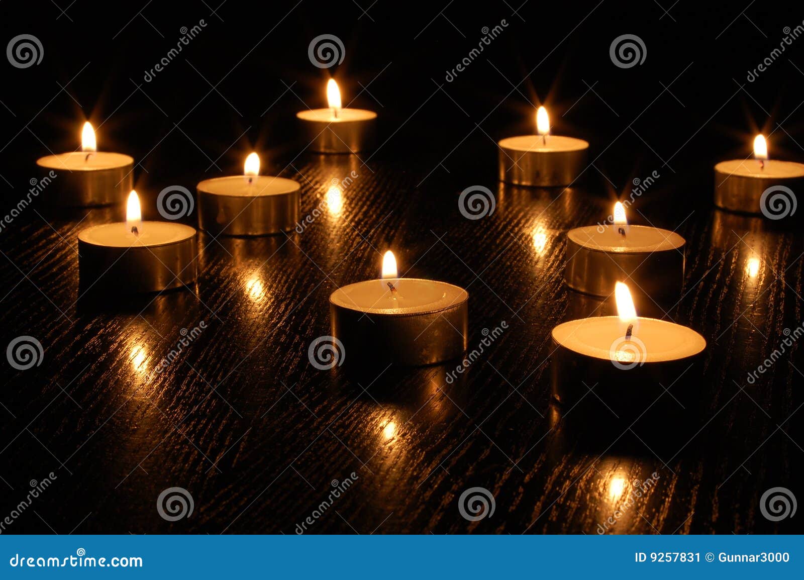 Romantic candle light stock image. Image of candles, christmas 9257831