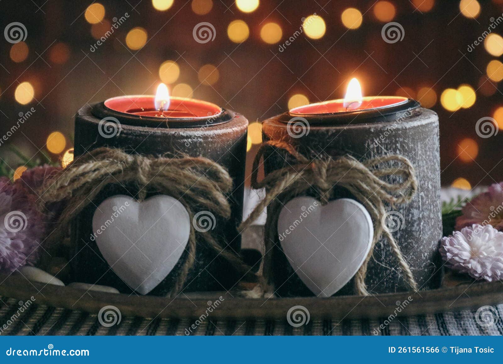 Romantic candle light stock photo. Image of ceramic 261561566