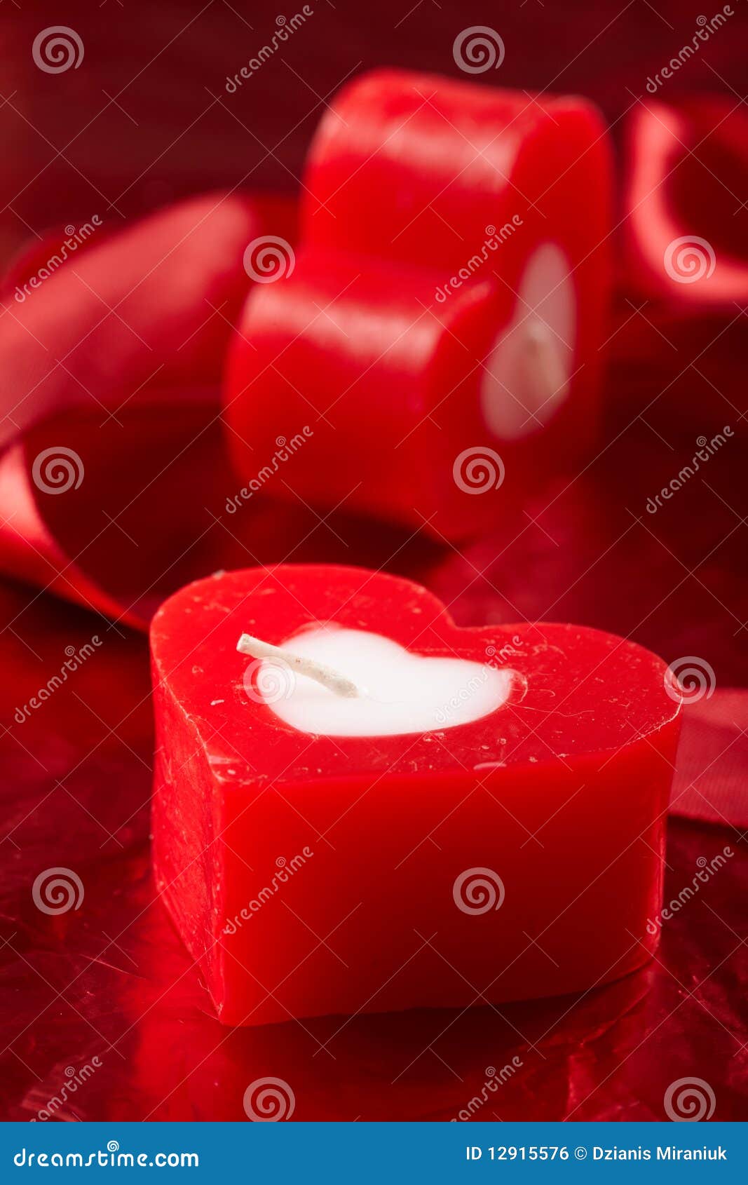 Romantic candles with gift stock photo. Image of marry 12915576