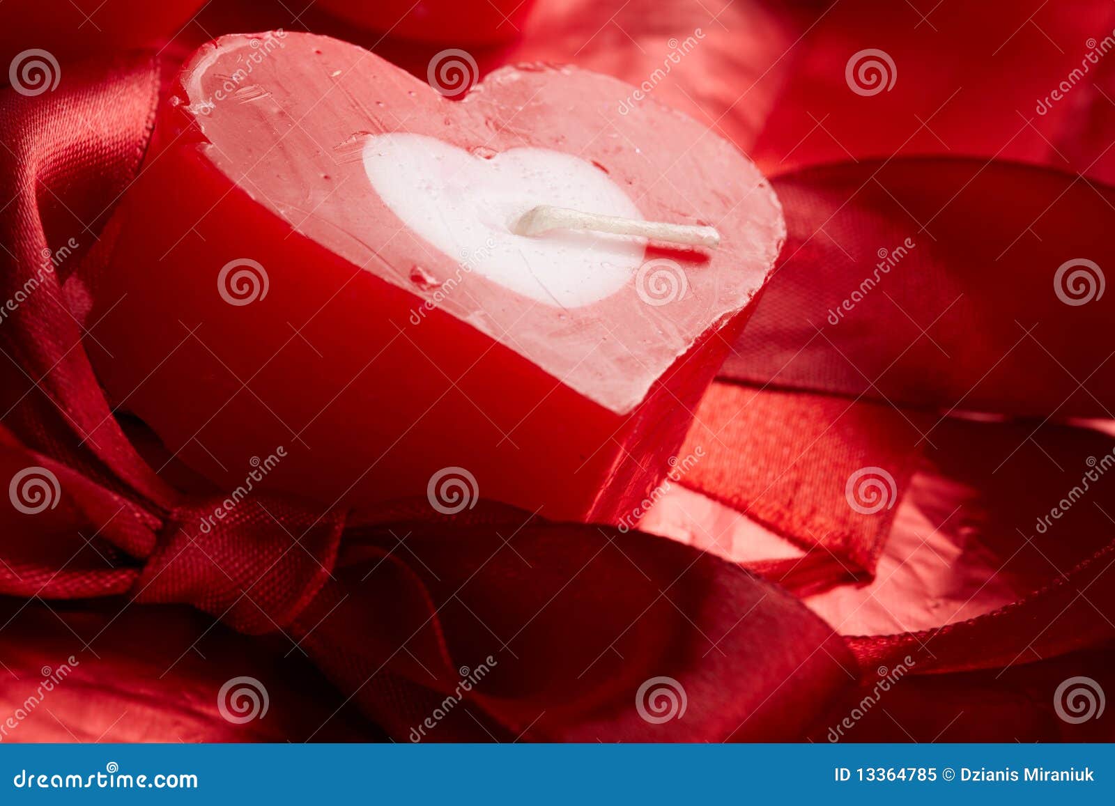 Romantic candles with gift stock image. Image of tenderness 13364785