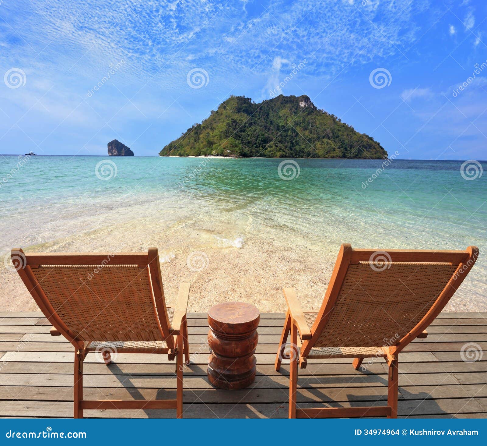 Romantic Corner On The Beach Stock Images - Image: 34974964