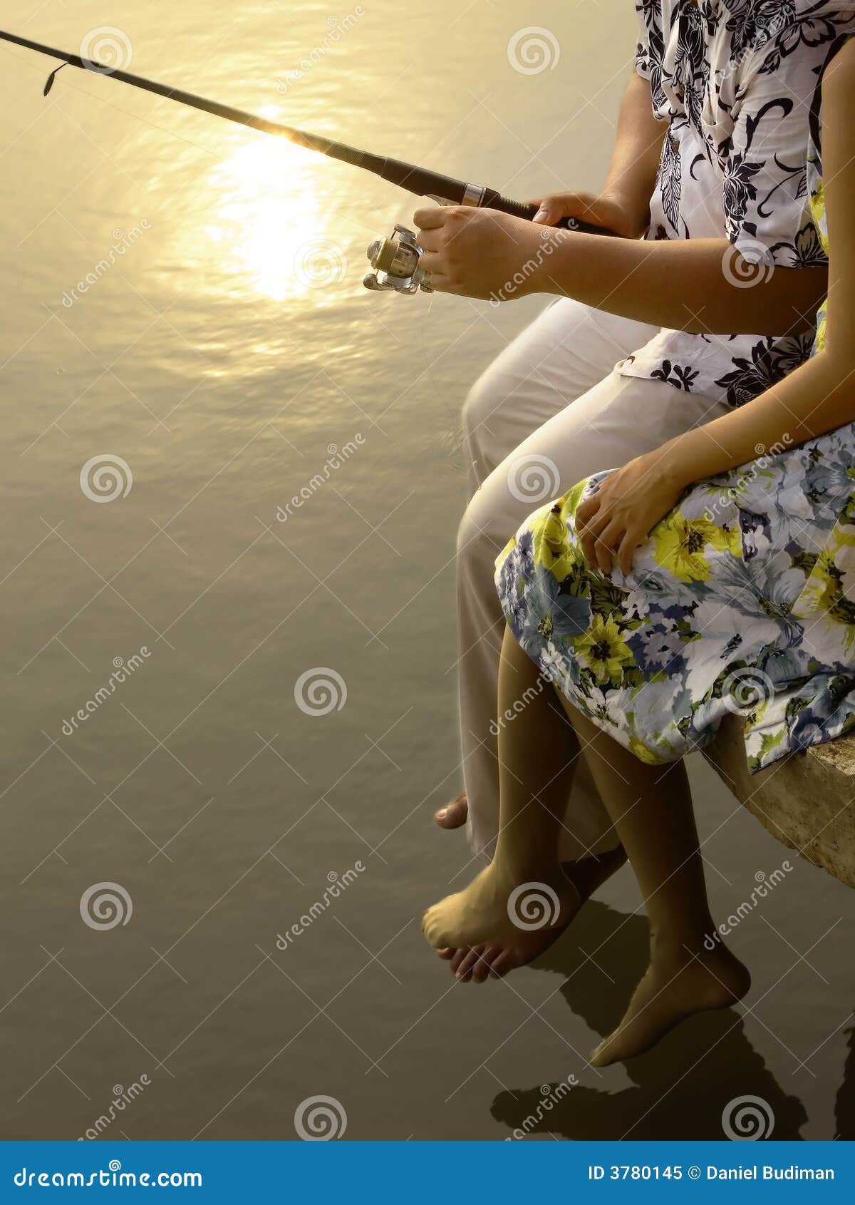 Download Romantic couple fishing stock image. Image of picnic ...