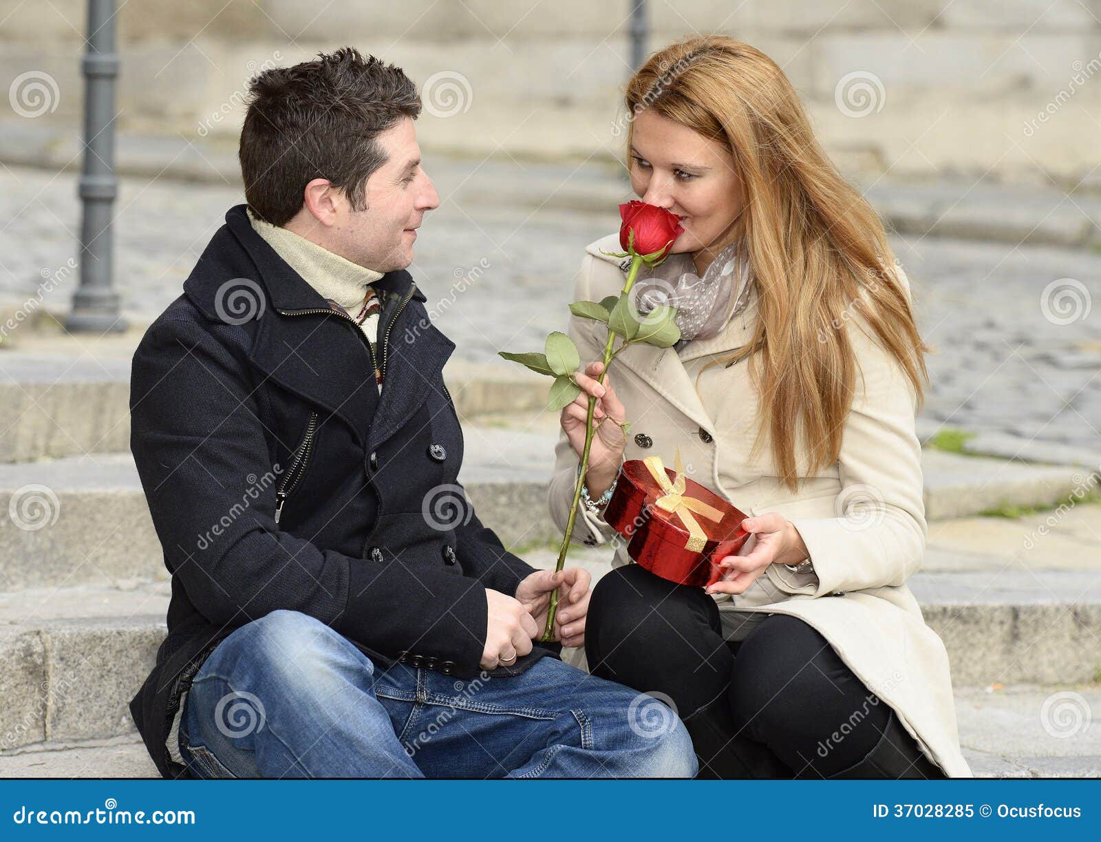 Romantic Couple In Love Celebrating Anniversary Stock Image Image Of Beautiful Intimacy 37028285