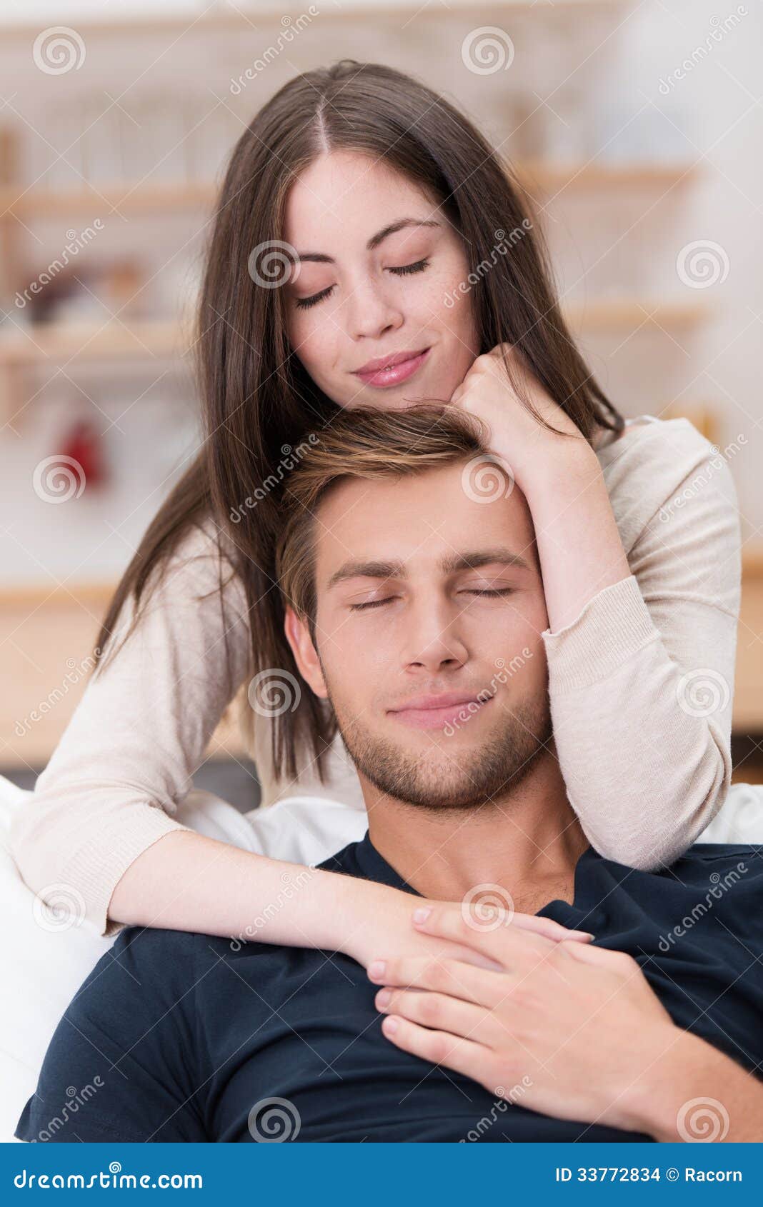 Romantic Couple Sharing A Loving Moment Stock Images