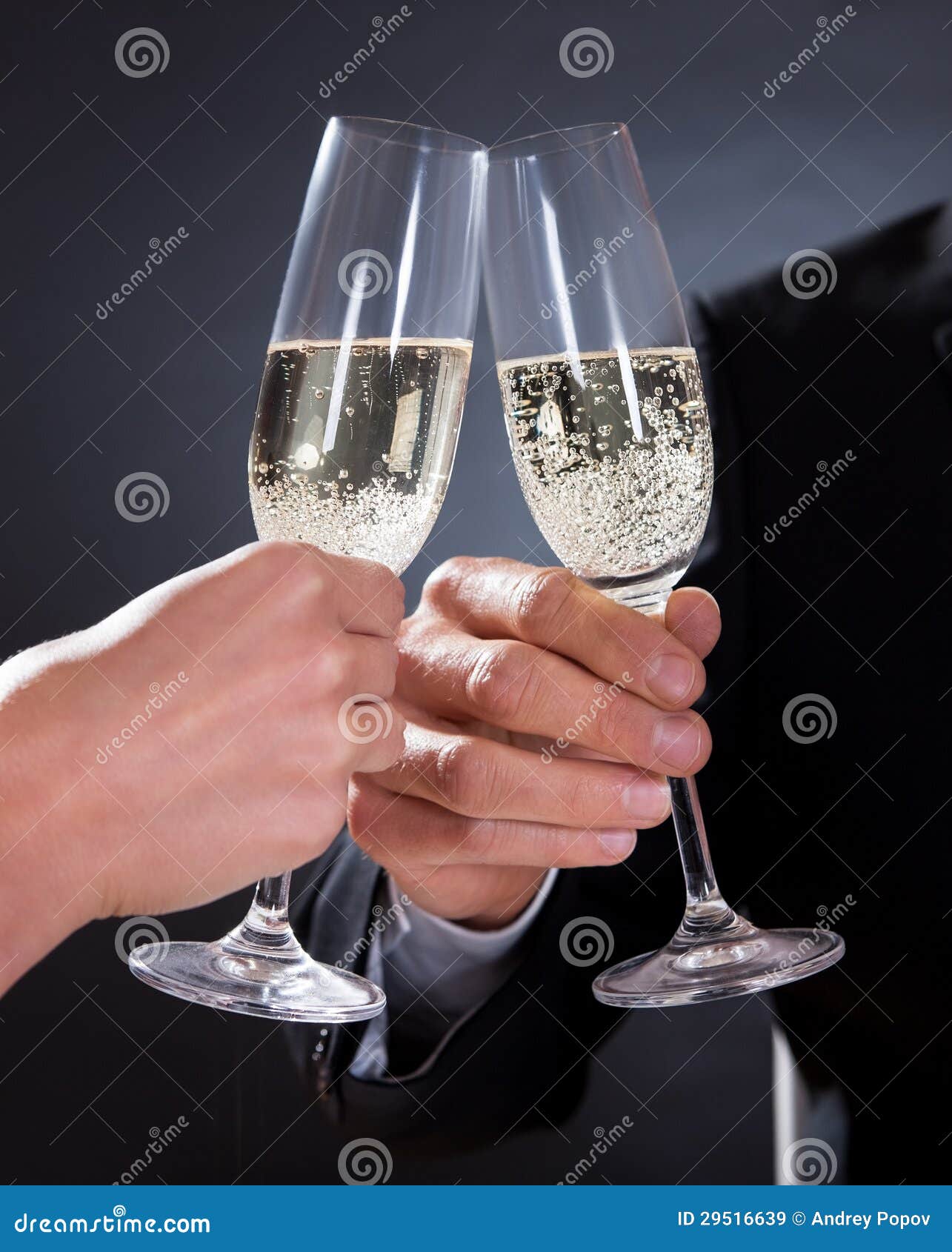 Romantic Couple Toasting Each Other Royalty Free Stock Images Image