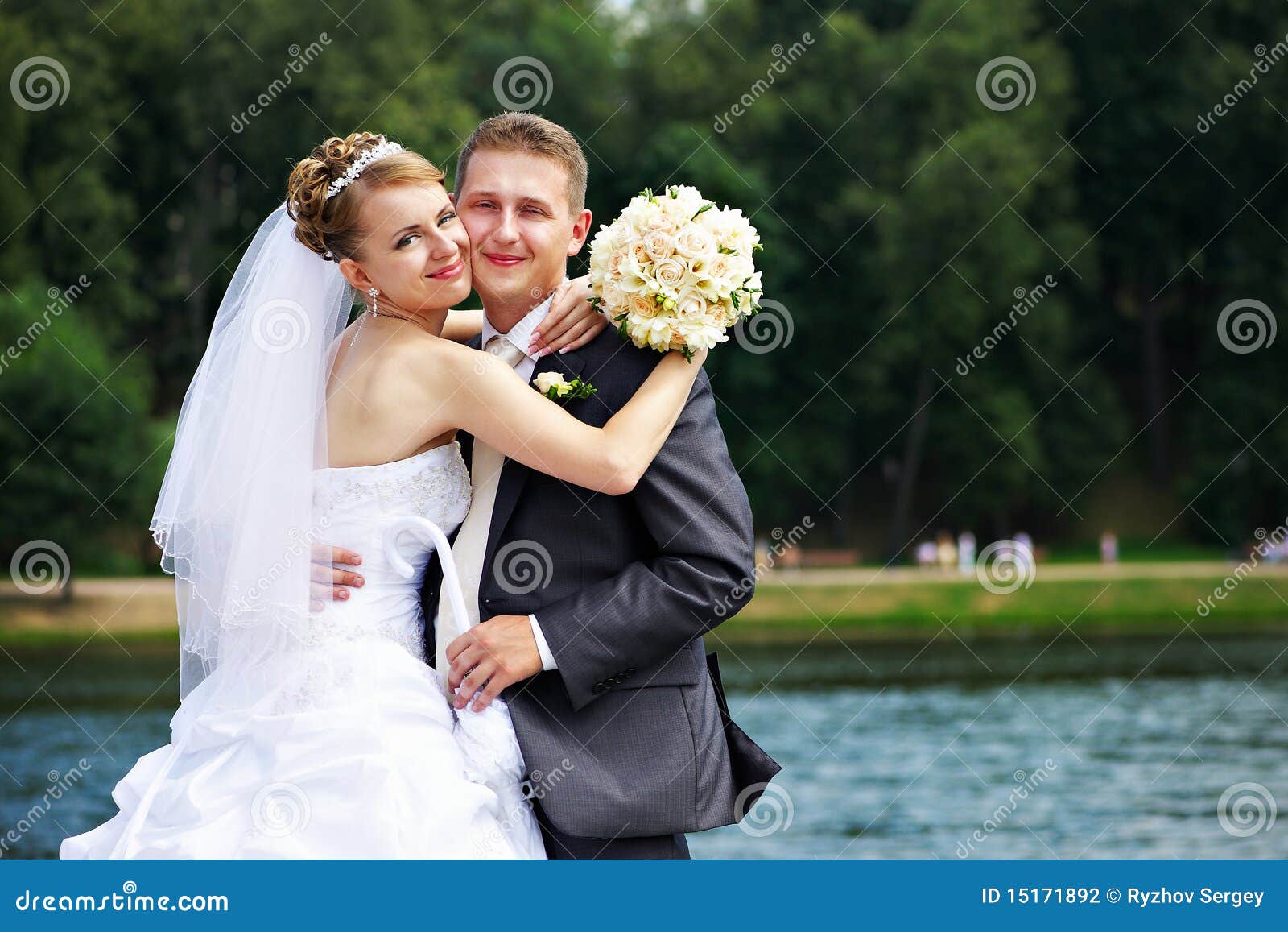 romantic couples at wedding walk