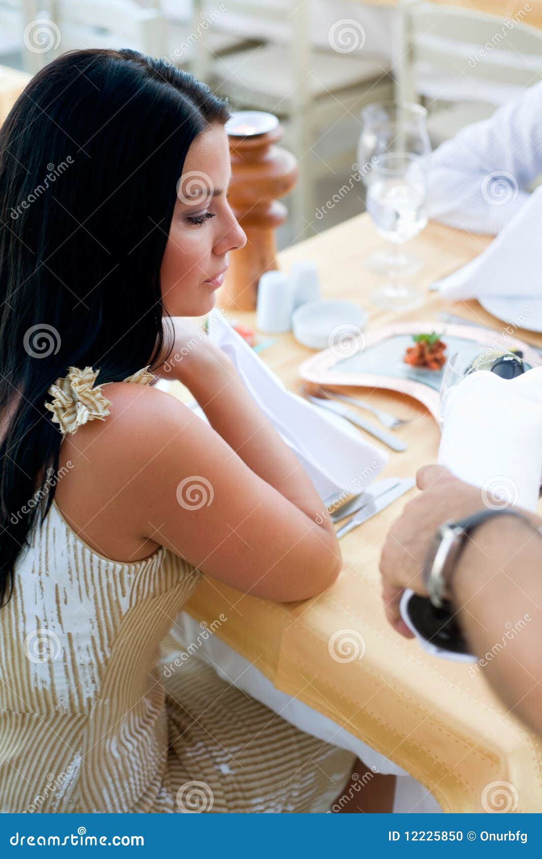 Romantic Dinner stock photo. Image of beverage, married - 12225850