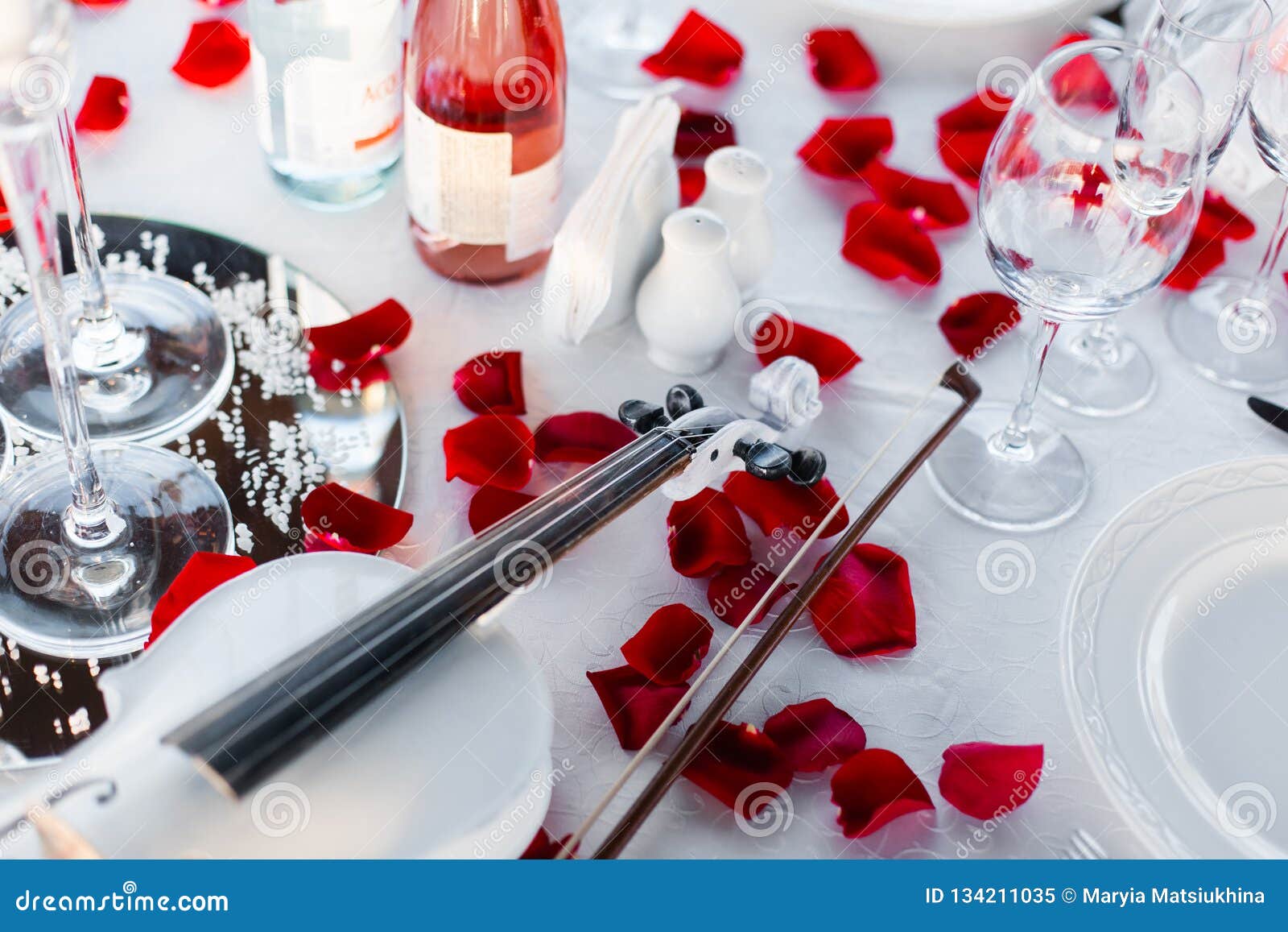  Romantic  Dinner  Setup Red Decoration  With Candle Light  In 