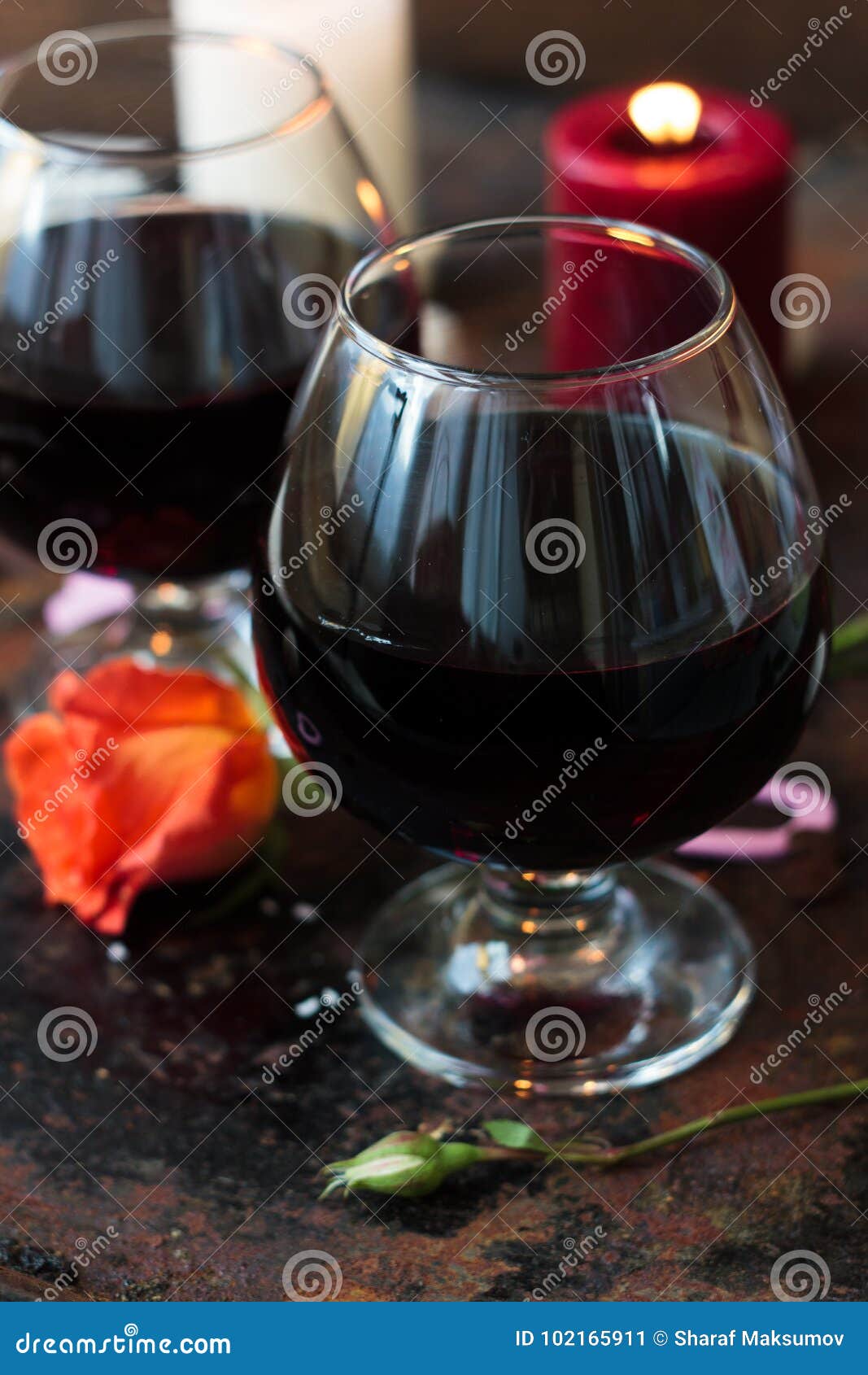 Romantic Drink for Couple Juice in Glasses. Stock Image Image of
