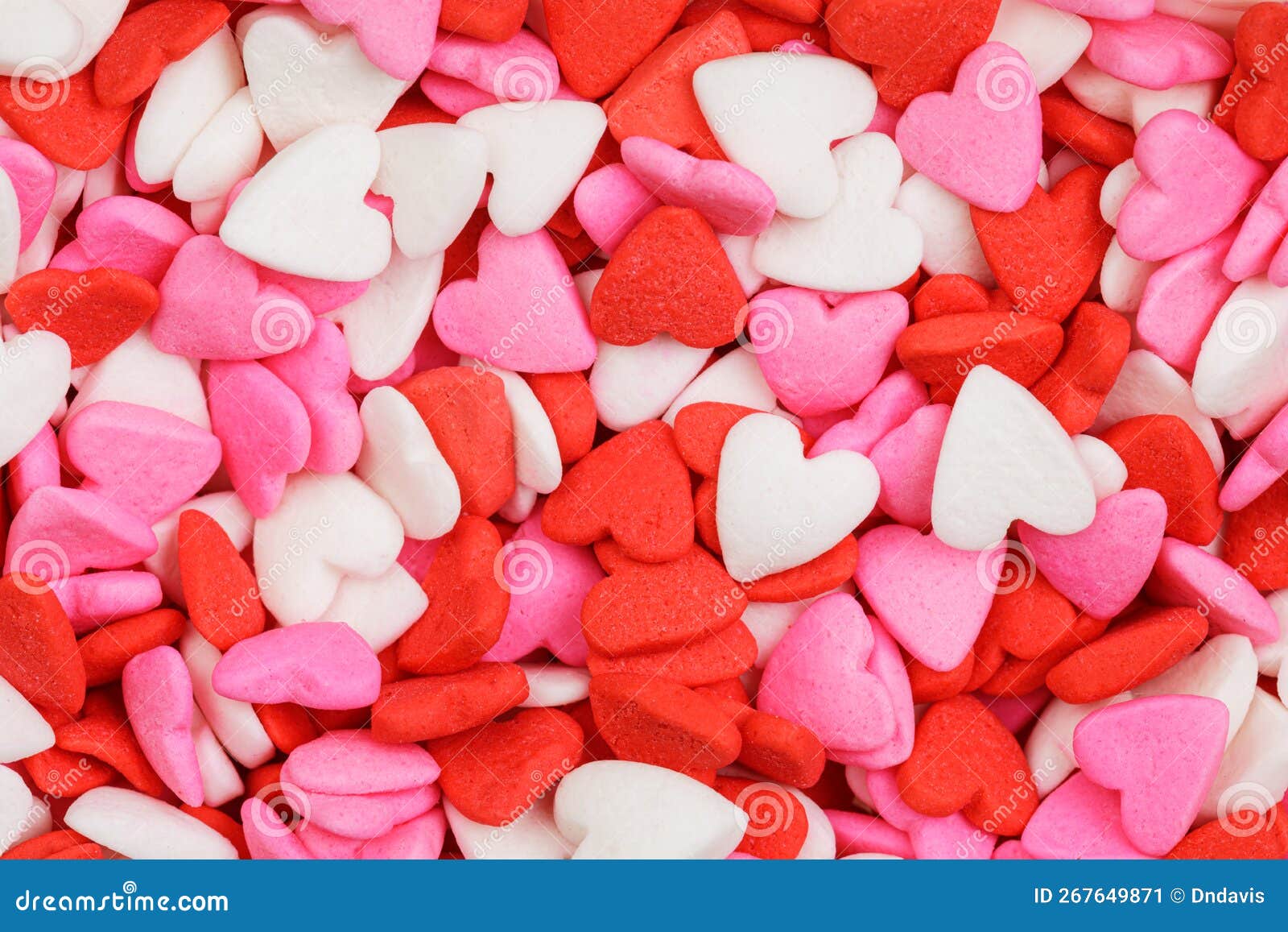 Romantic Heart Shaped Candy Sprinkles Stock Image - Image of valentine