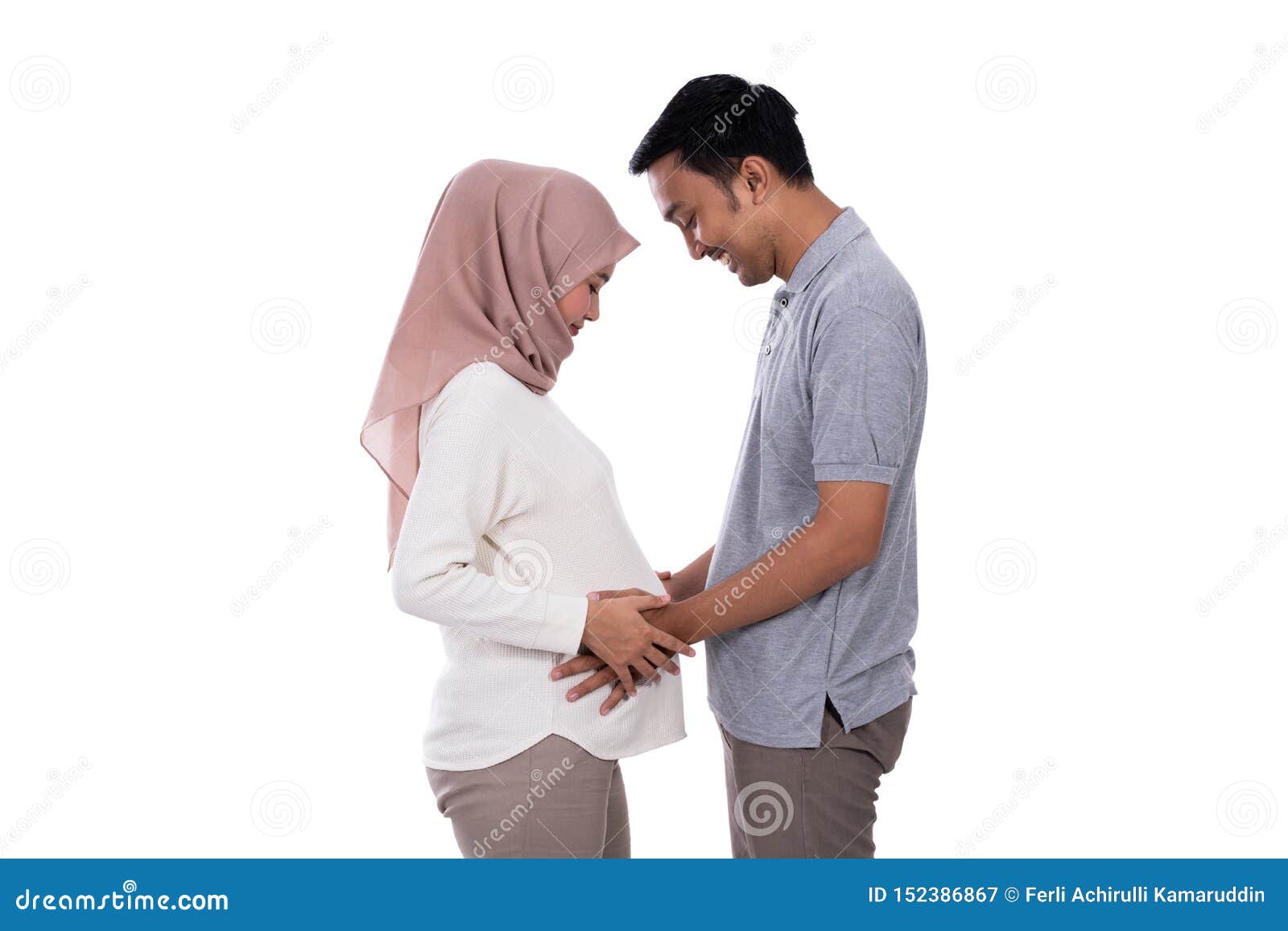 Romantic Husband and Wife Face To Face Each Other Stock Image ...