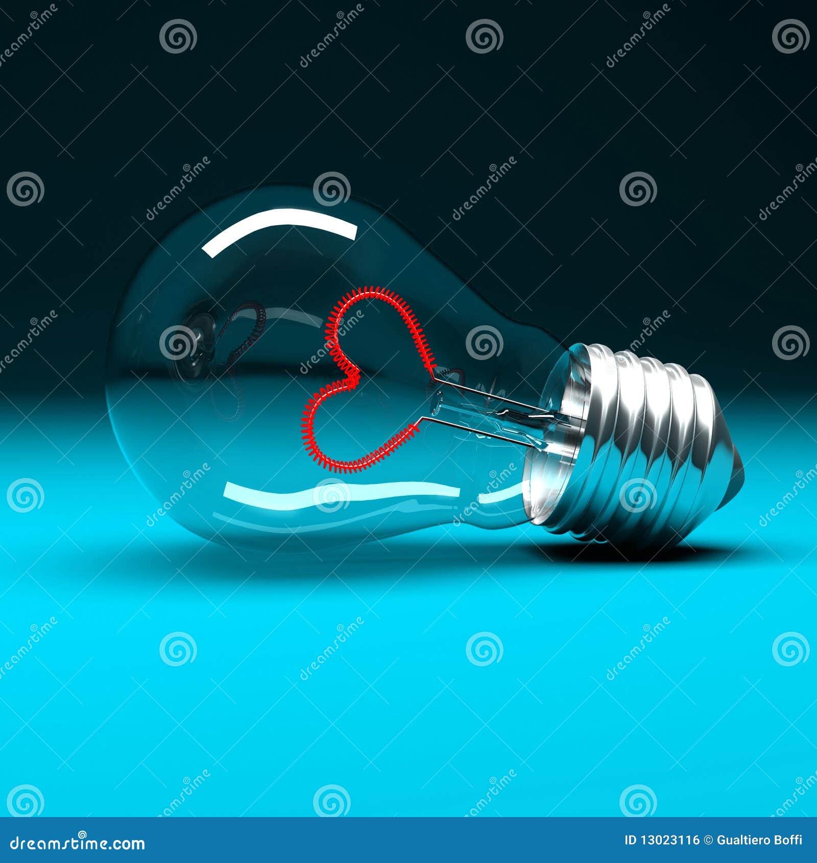Romantic light bulb stock illustration. Illustration of shape 13023116