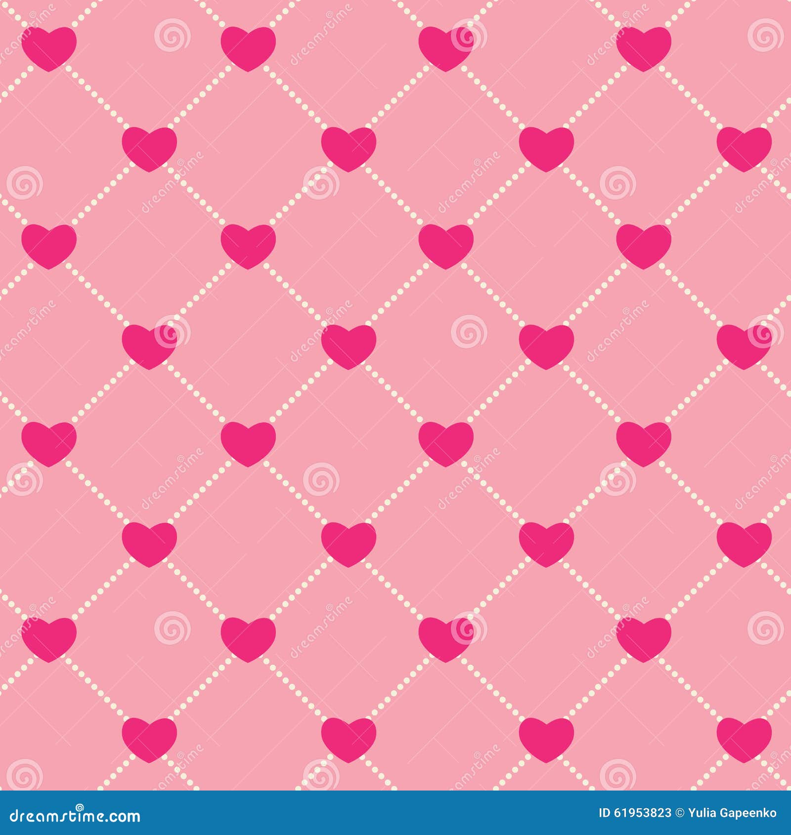 Romantic Seamless Pattern Background Vector Stock Vector - Illustration ...