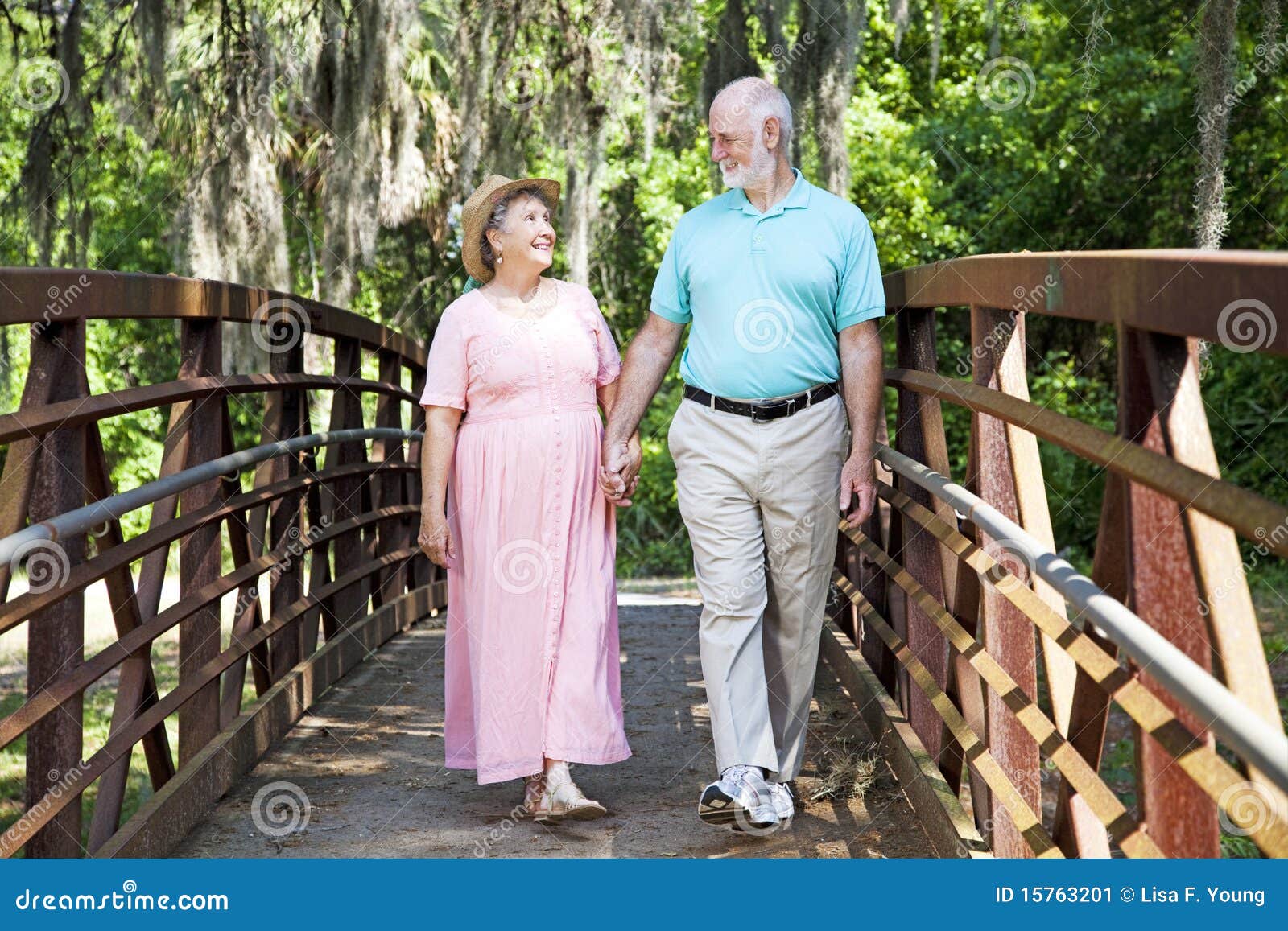 romantic stroll in the park