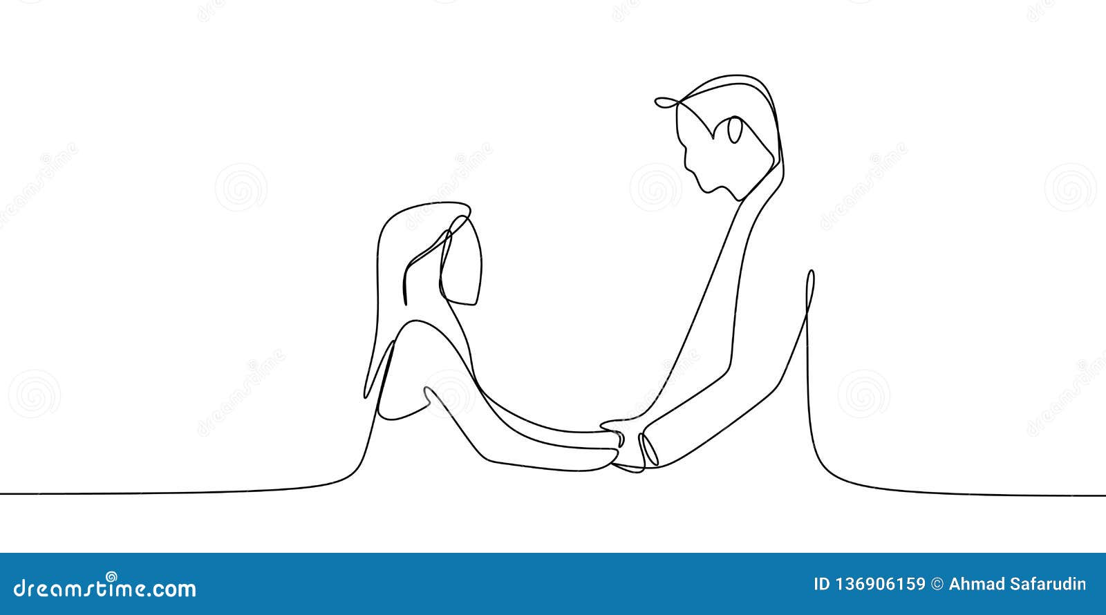 Couple In Love Together Valentine Sketch For Your Design Stock Illustration  - Download Image Now - iStock