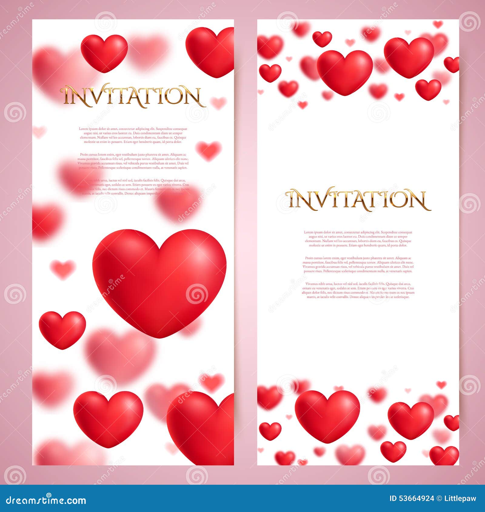 Romantic Vector Card Templates, Voucher, Certificate, Blurred Red Regarding Love Certificate Templates