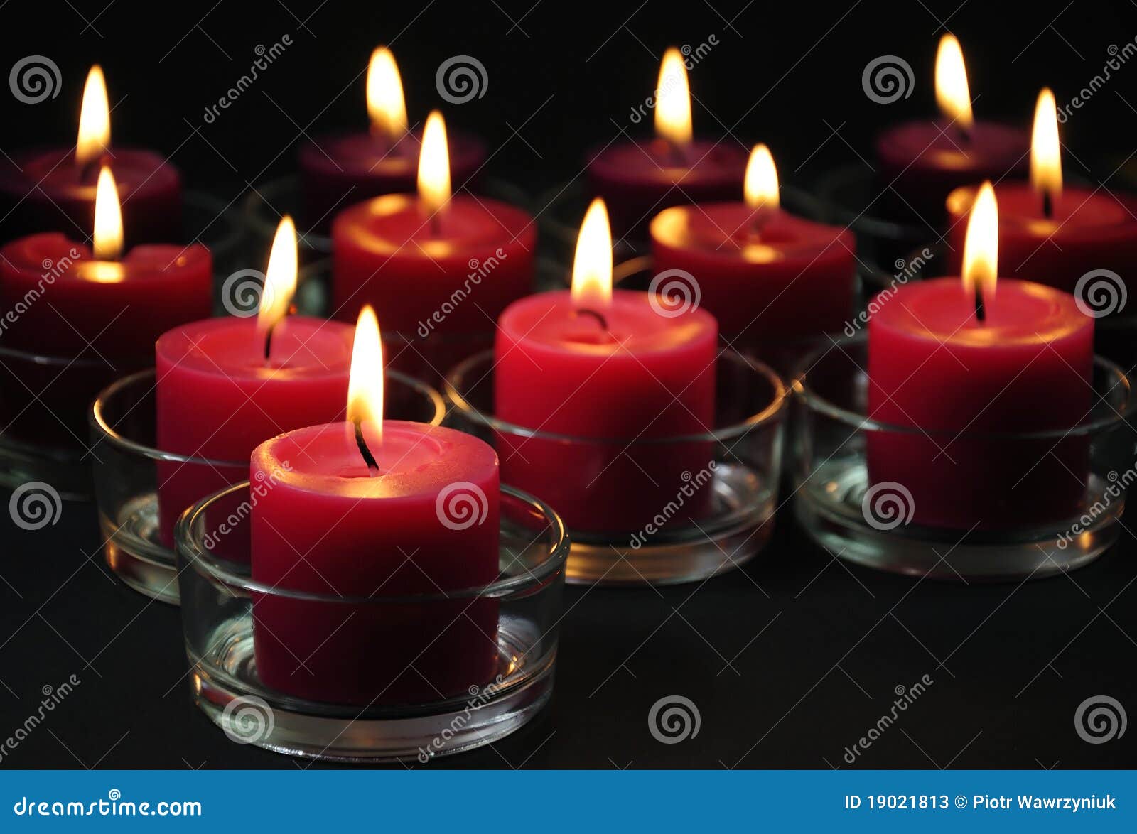 Romantische Kerzen Hintergrund Stockbild Bild Von Nacht Makro 19021813