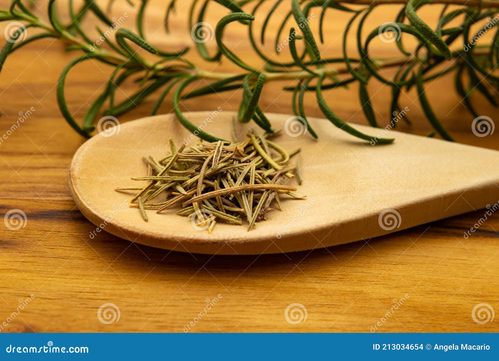 Romarin Séché Et Brindille De Romarin Frais. Photo stock - Image du  aromatique, nature: 213034654