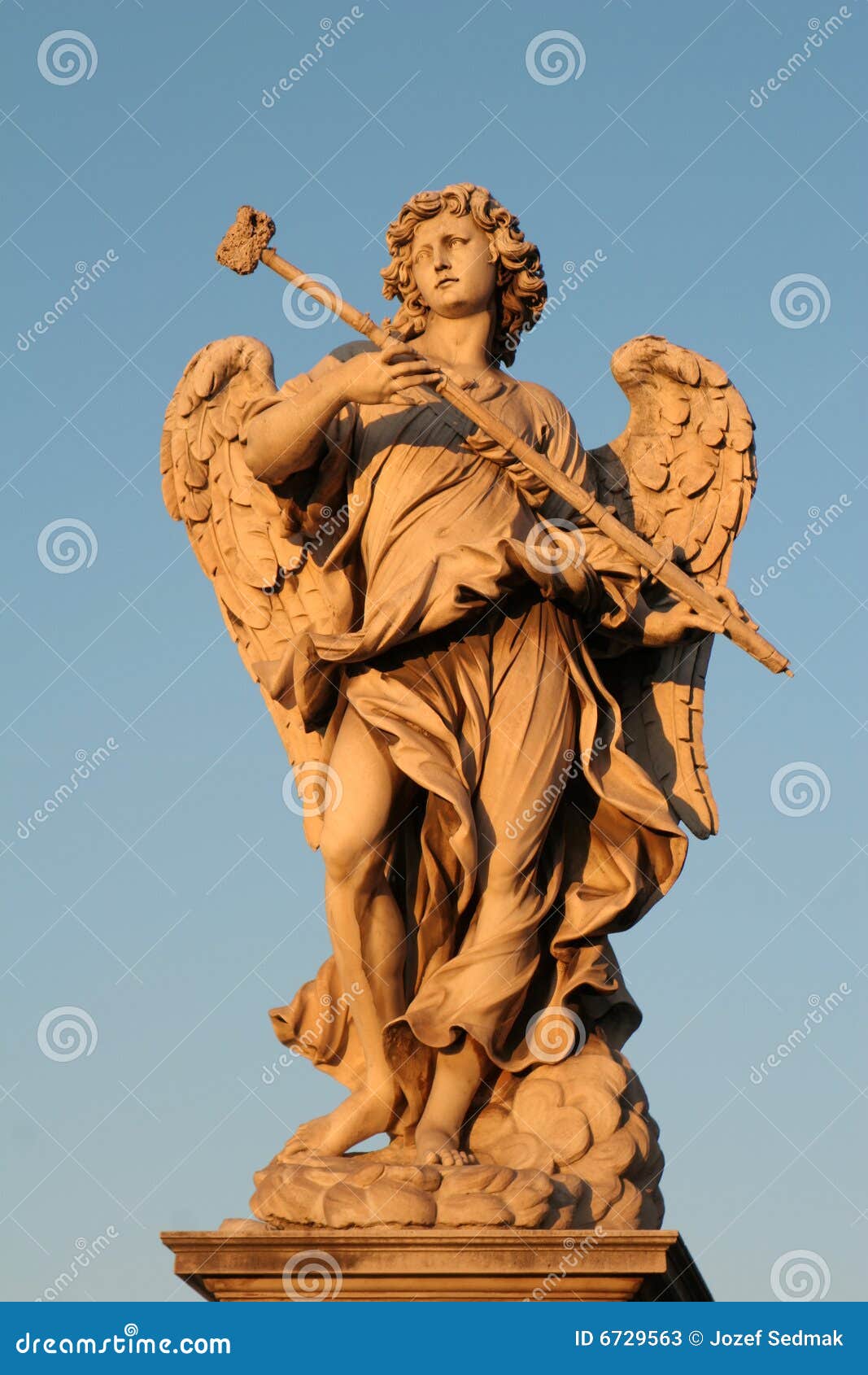 Rome angel statue stock image. Image of architecture 6729563