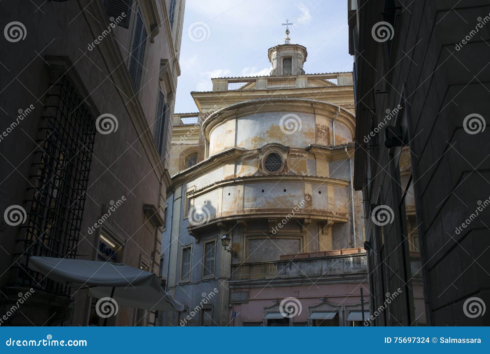 Rome. Historic Building in the Center of the Town Stock Photo Image