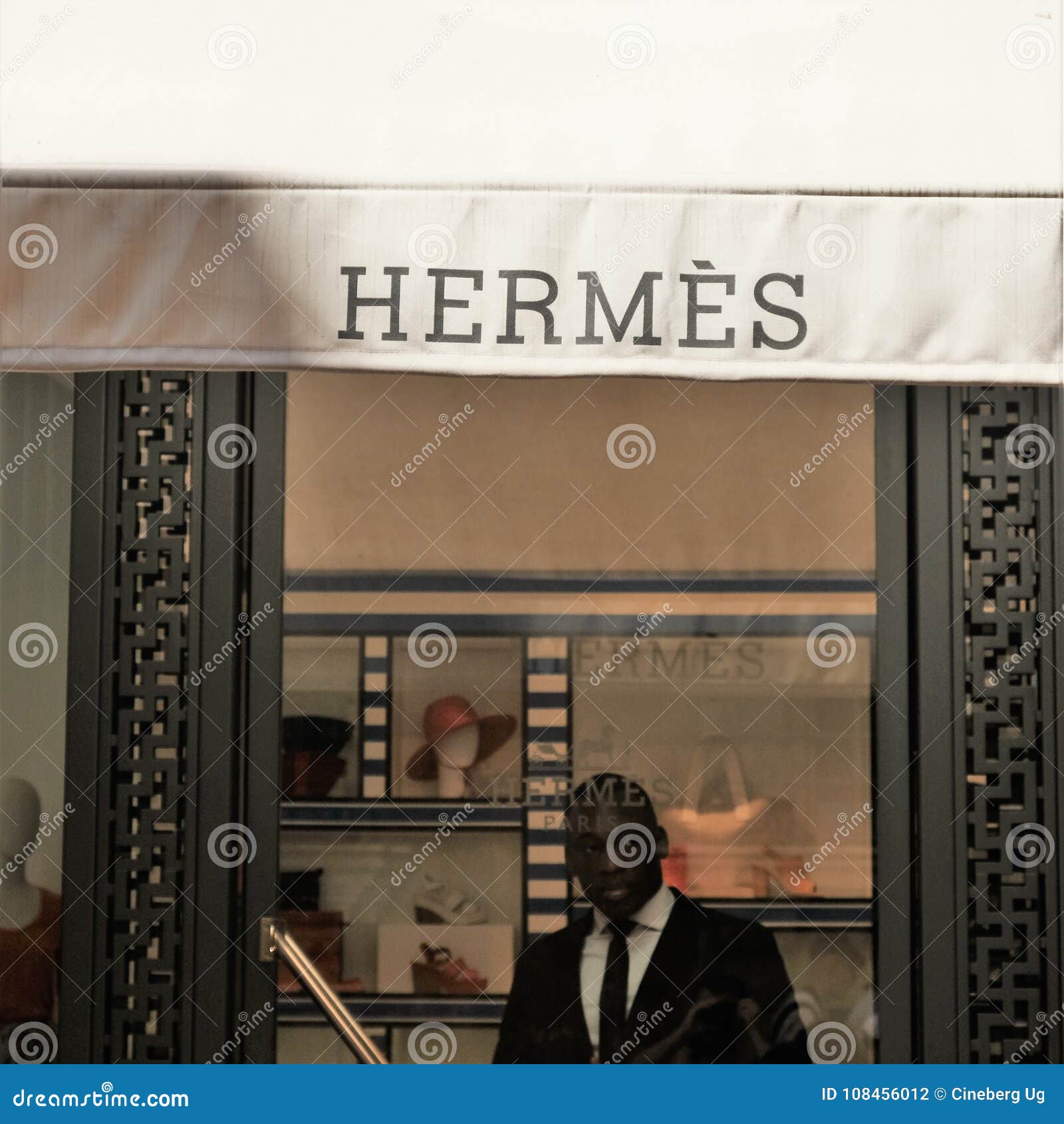 Hermes store editorial photography. Image of brand, clothing - 108456012