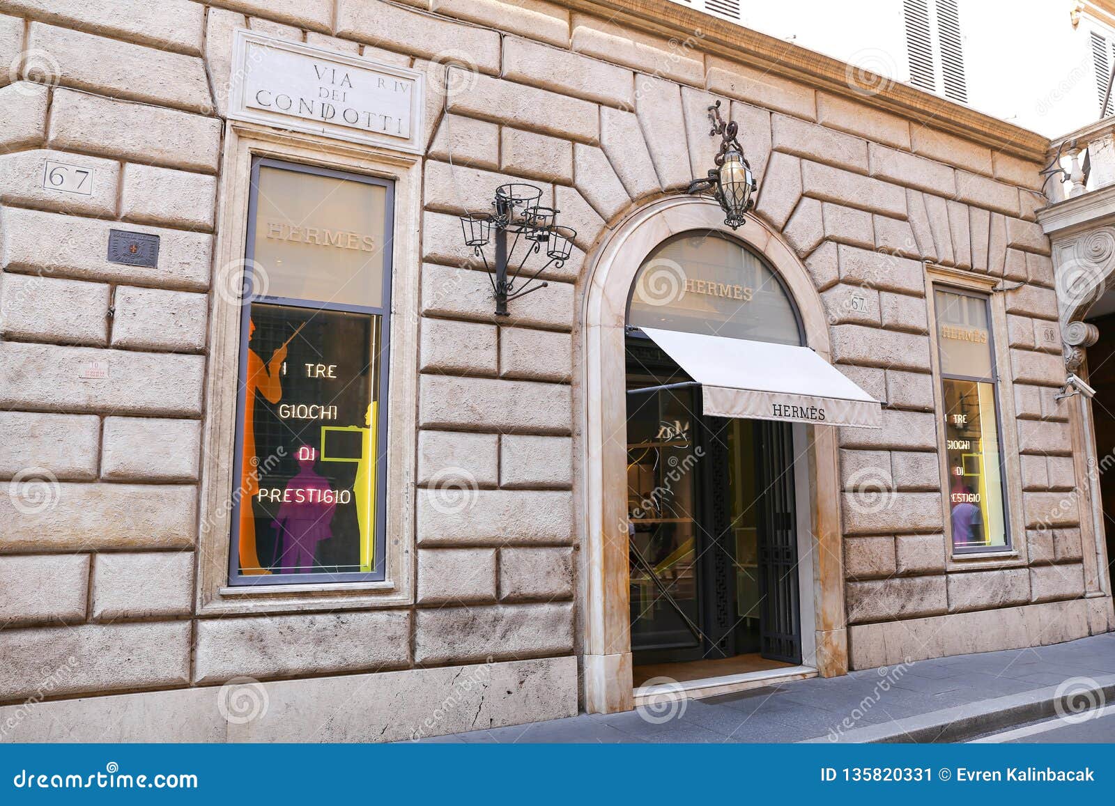 Hermes Store In Via Condotti, Rome, Italy Editorial Photo - Image of store, roma: 135820331