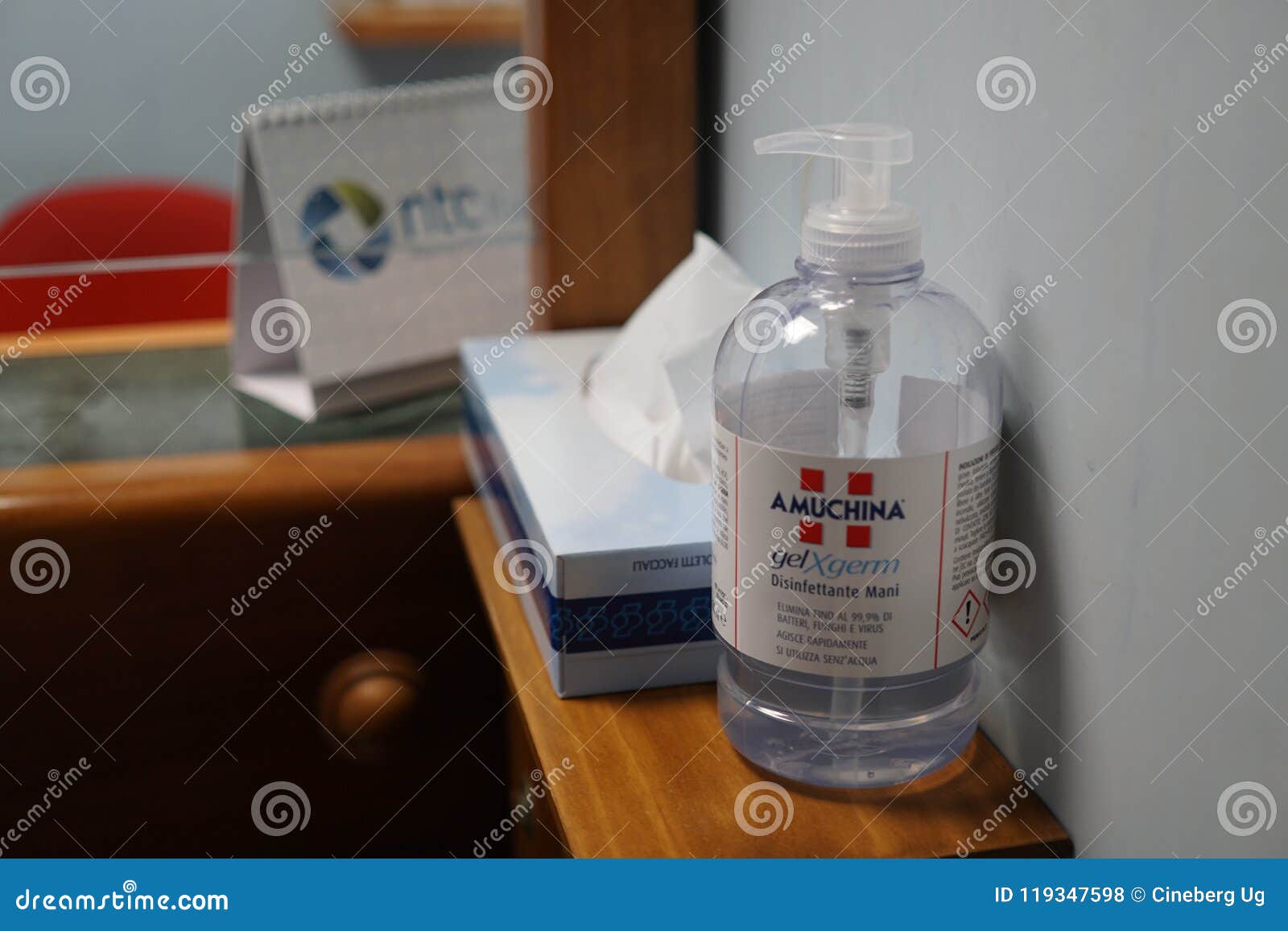 Amuchina Disinfectant Dispenser Stock Photo - Image of liquid, editorial:  119347598