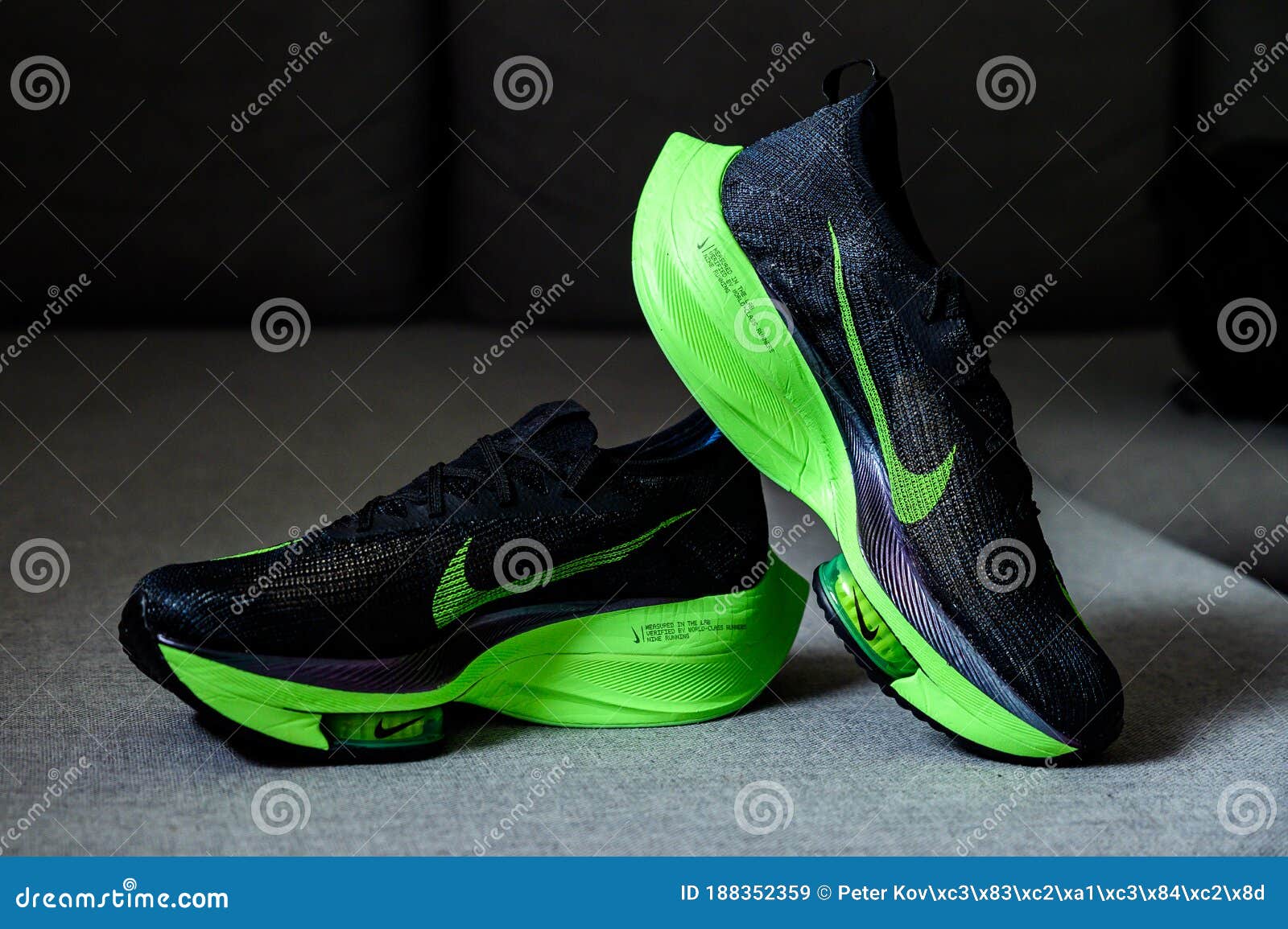 Nike Running Shoes Black And Green