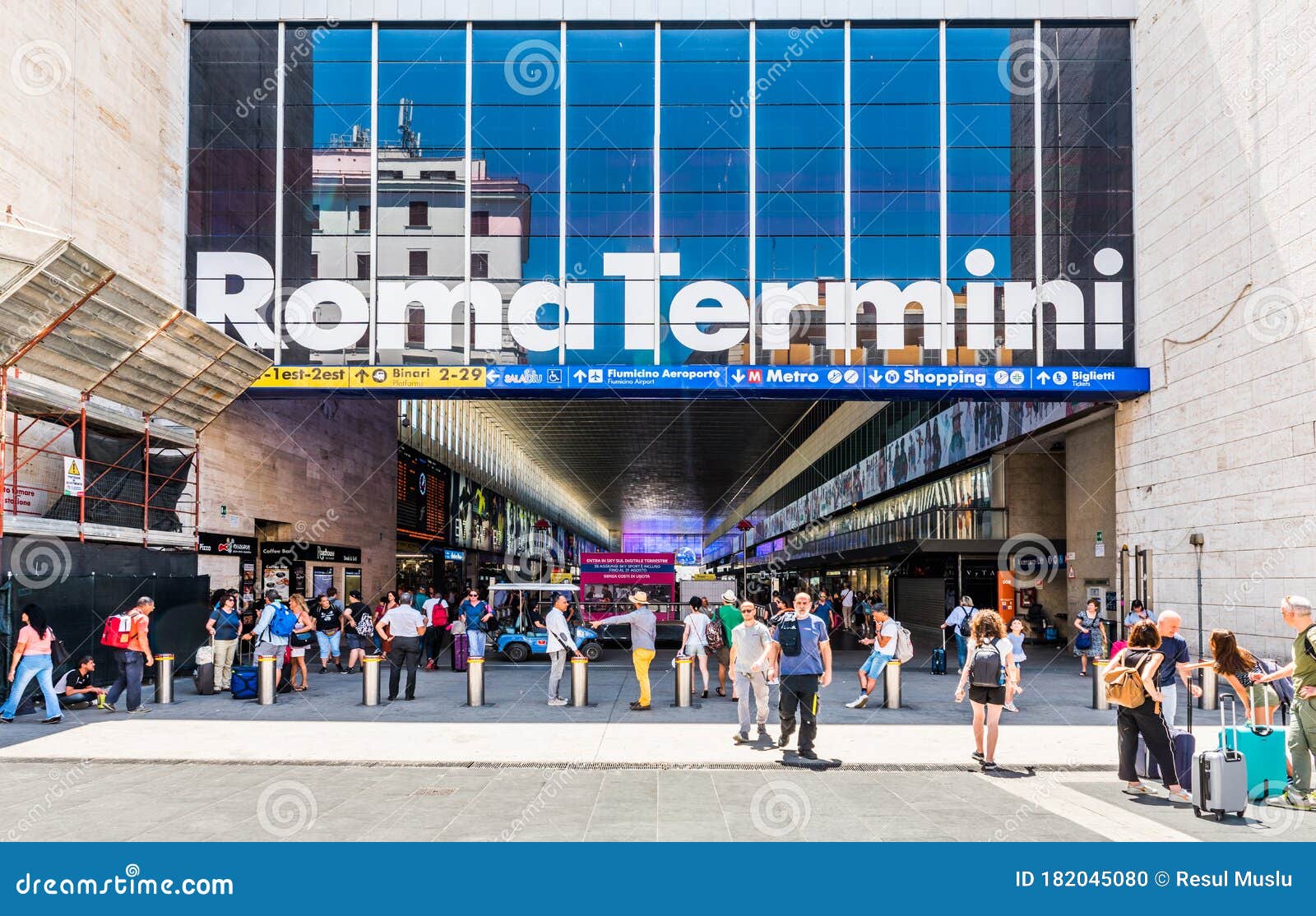 ROME TERMINI TRAIN STATION In Rome. Editorial Image