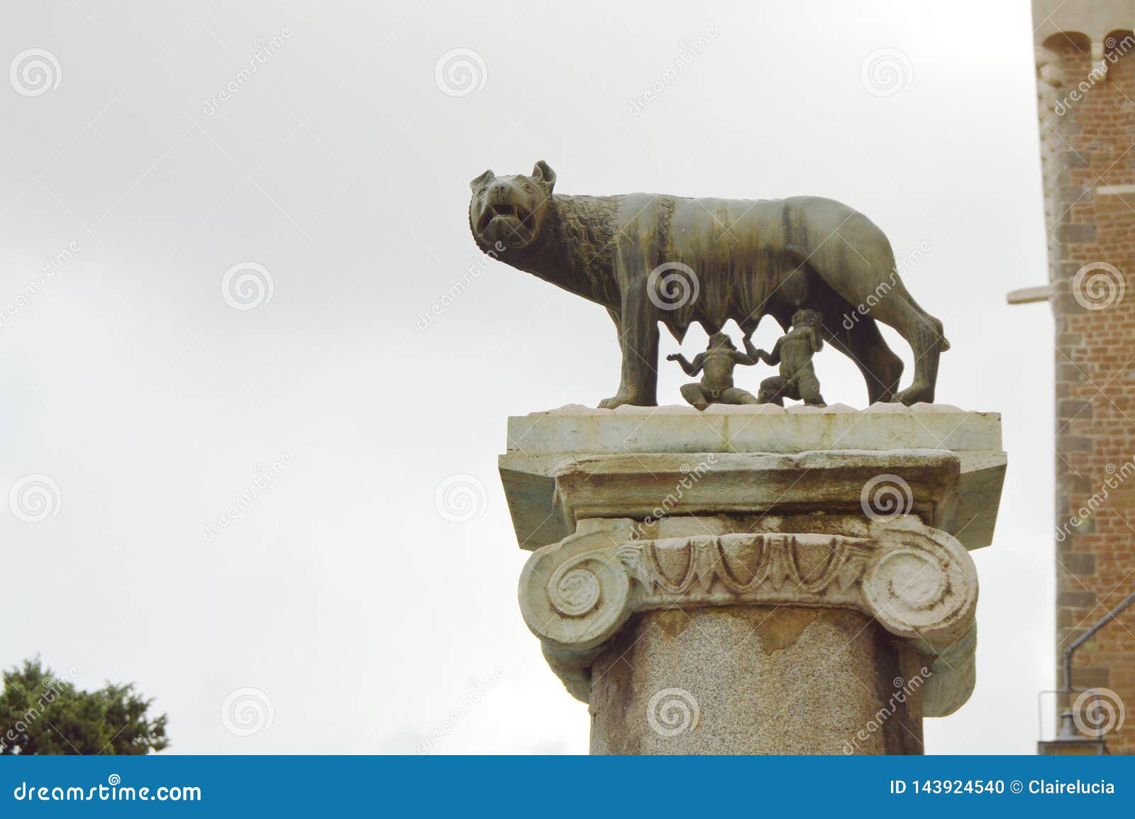 Rome, Italy-October 7, 2018: the Capitoline Wolf, a Statue of a Wolf ...