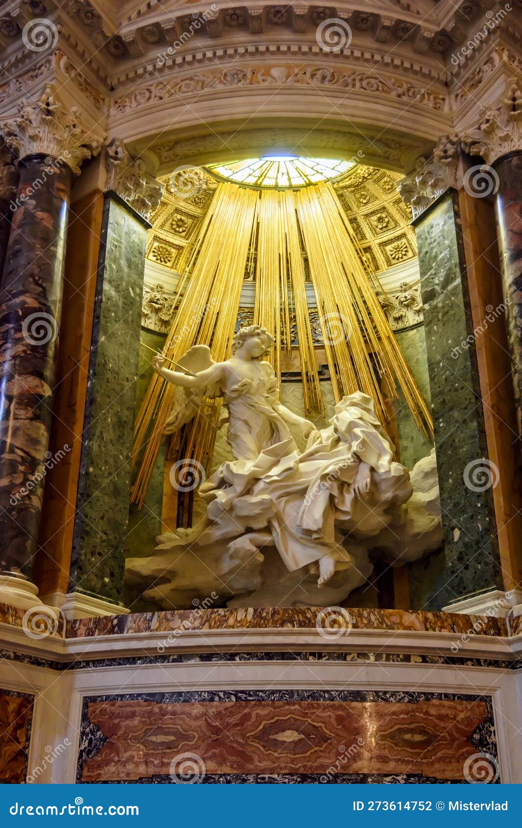 Rome, Italy - October 2022: Ecstasy of Saint Teresa Sculpture by ...