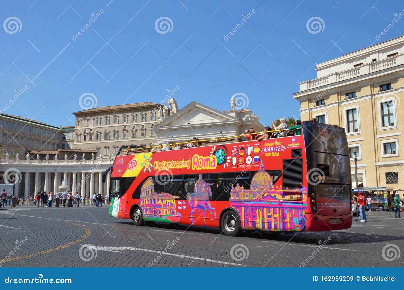 open top tour bus rome