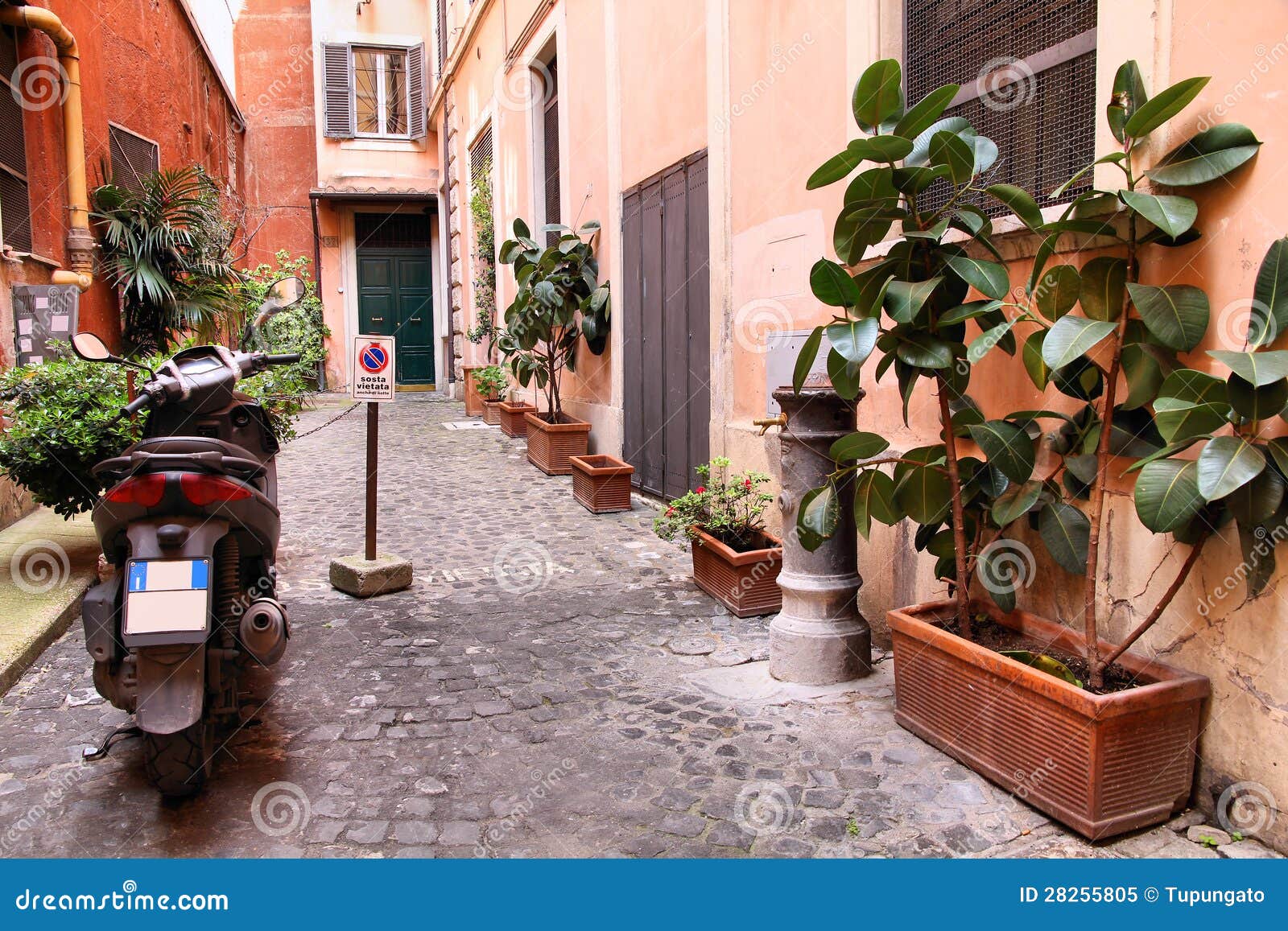 Rome motorbike stock image. Image of destination, italy 28255805