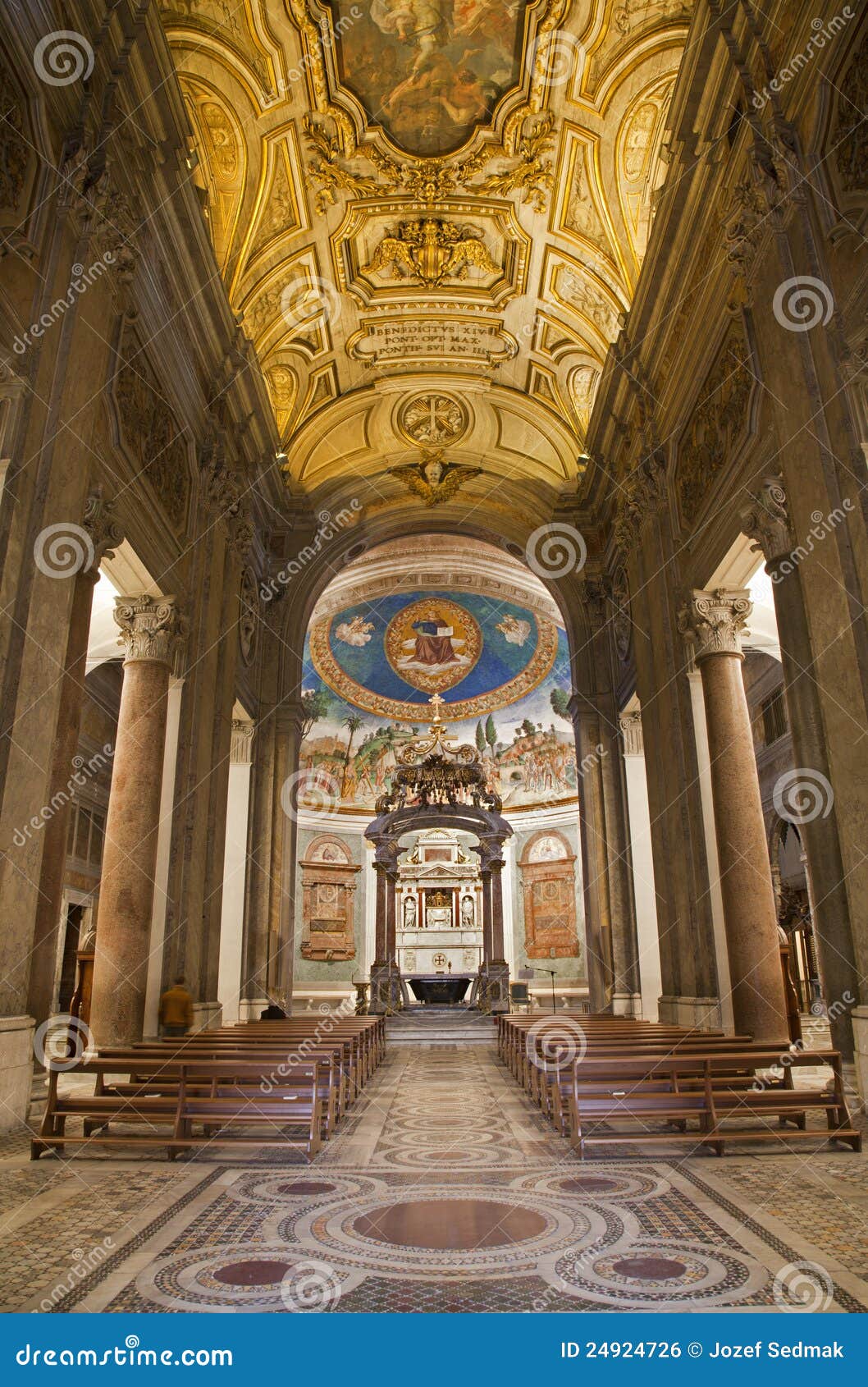 Rome - Santa Croce in Gerusalemme Church Stock Photo - of rome, holy: 24924726