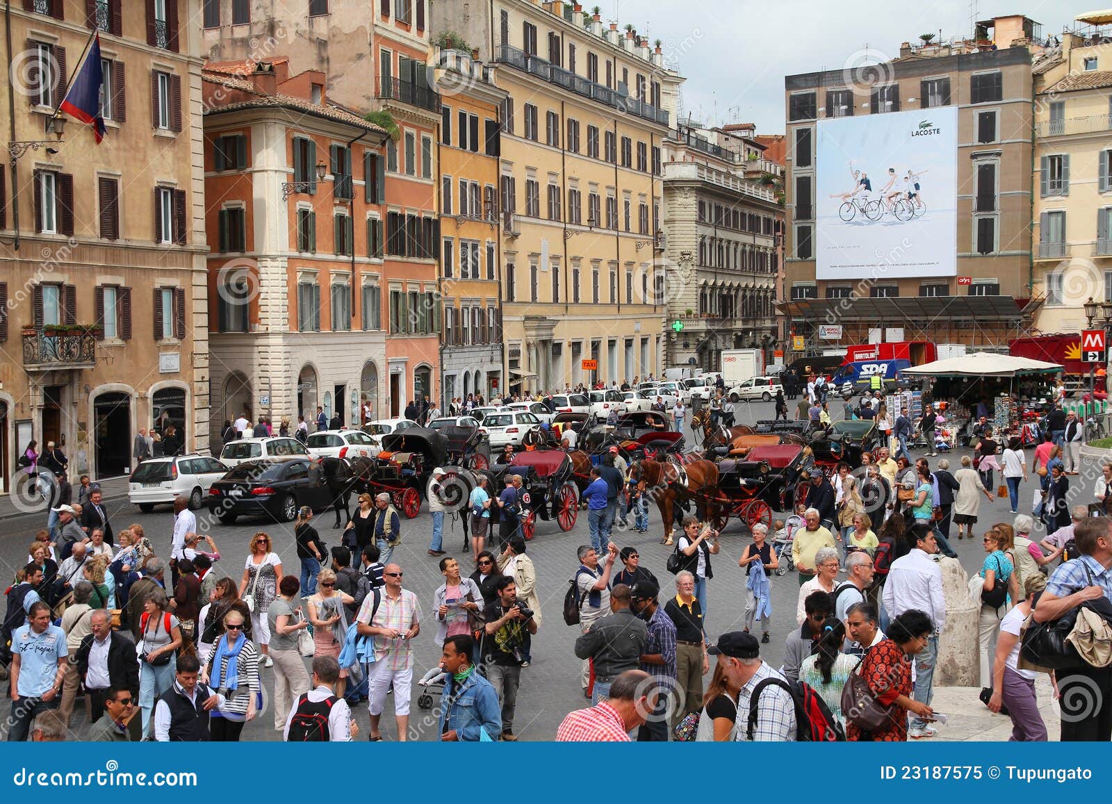 Rome Spanish Square editorial image. Image of spagna 23187575