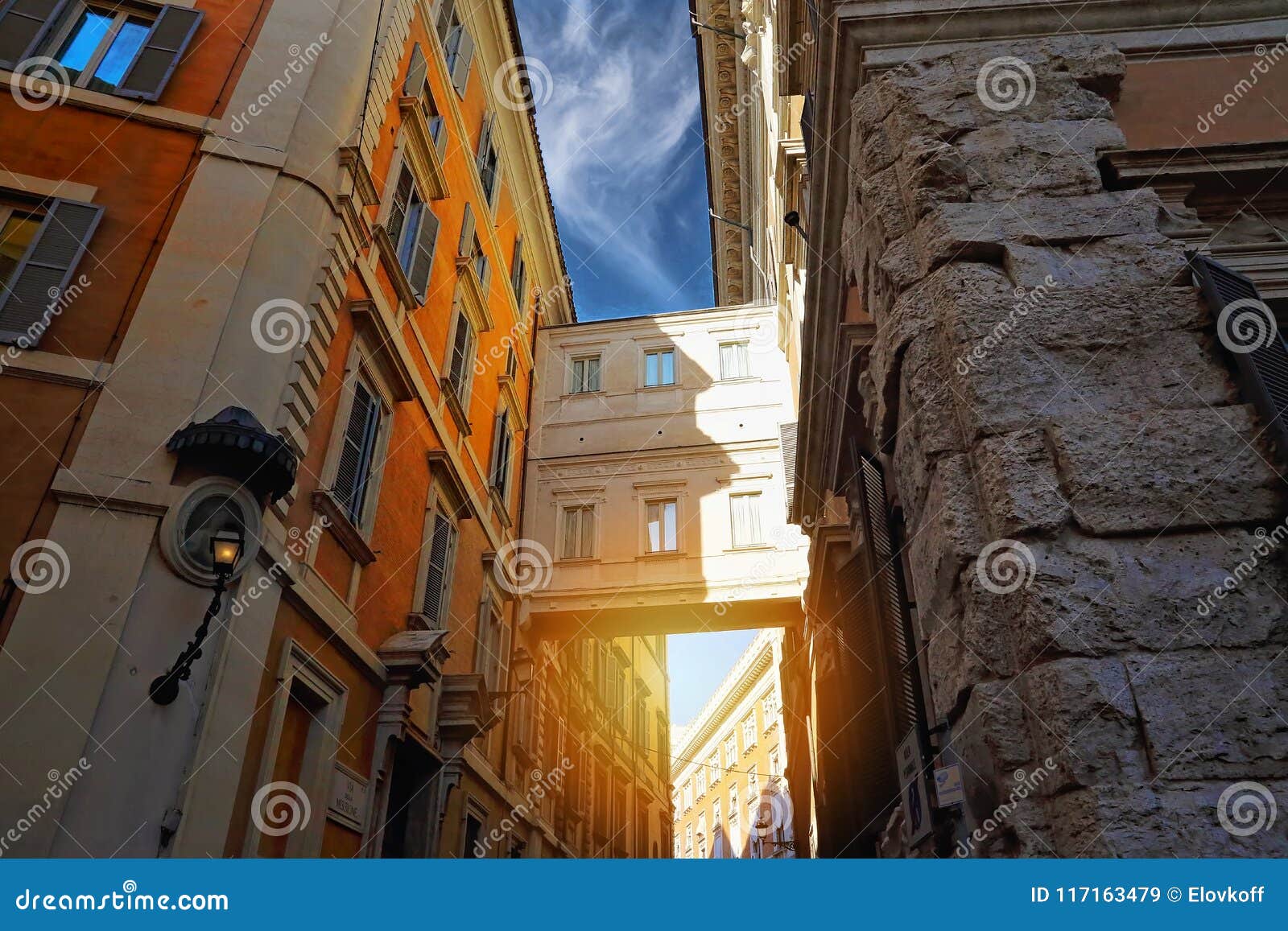 rome streets in historic part of town