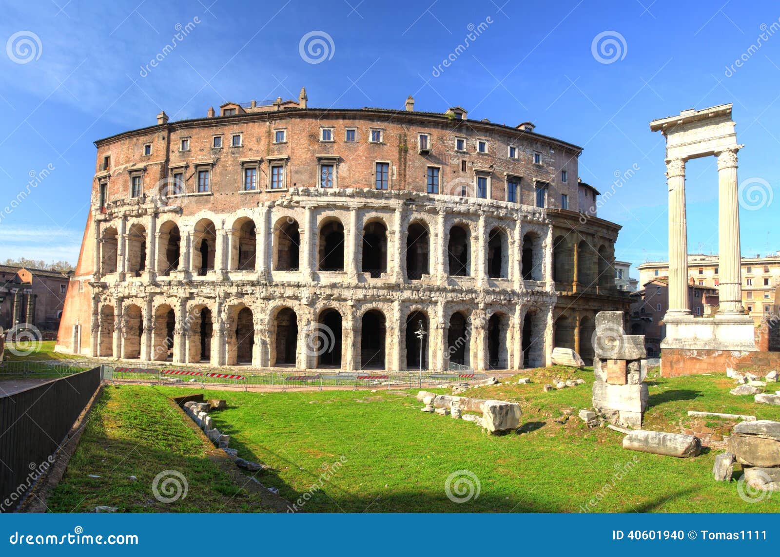 Theatre Of Marcellus And Portico Of Octavia, Rome Stock Photography 35946794