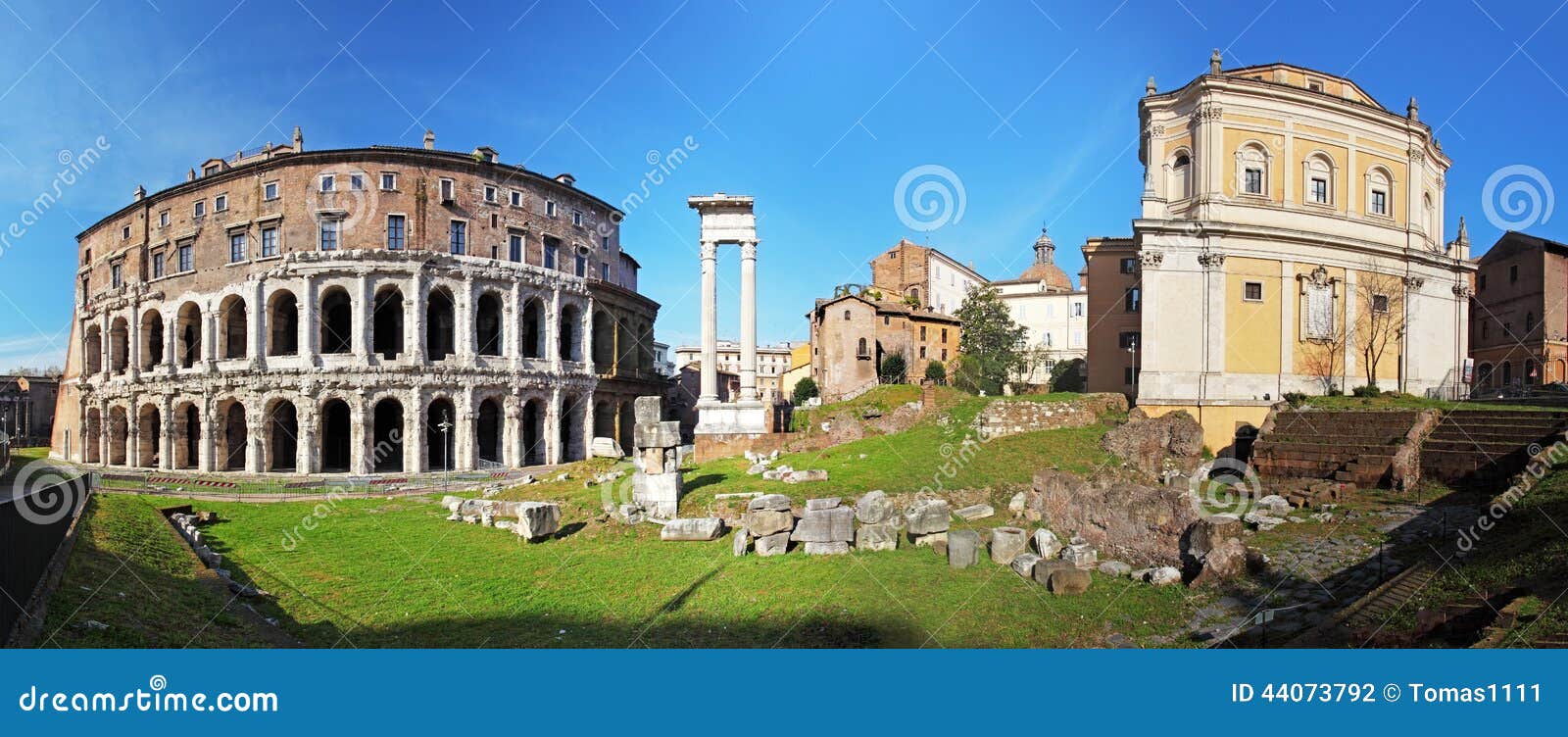 Theatre Of Marcellus And Portico Of Octavia, Rome Stock Photography 35946794