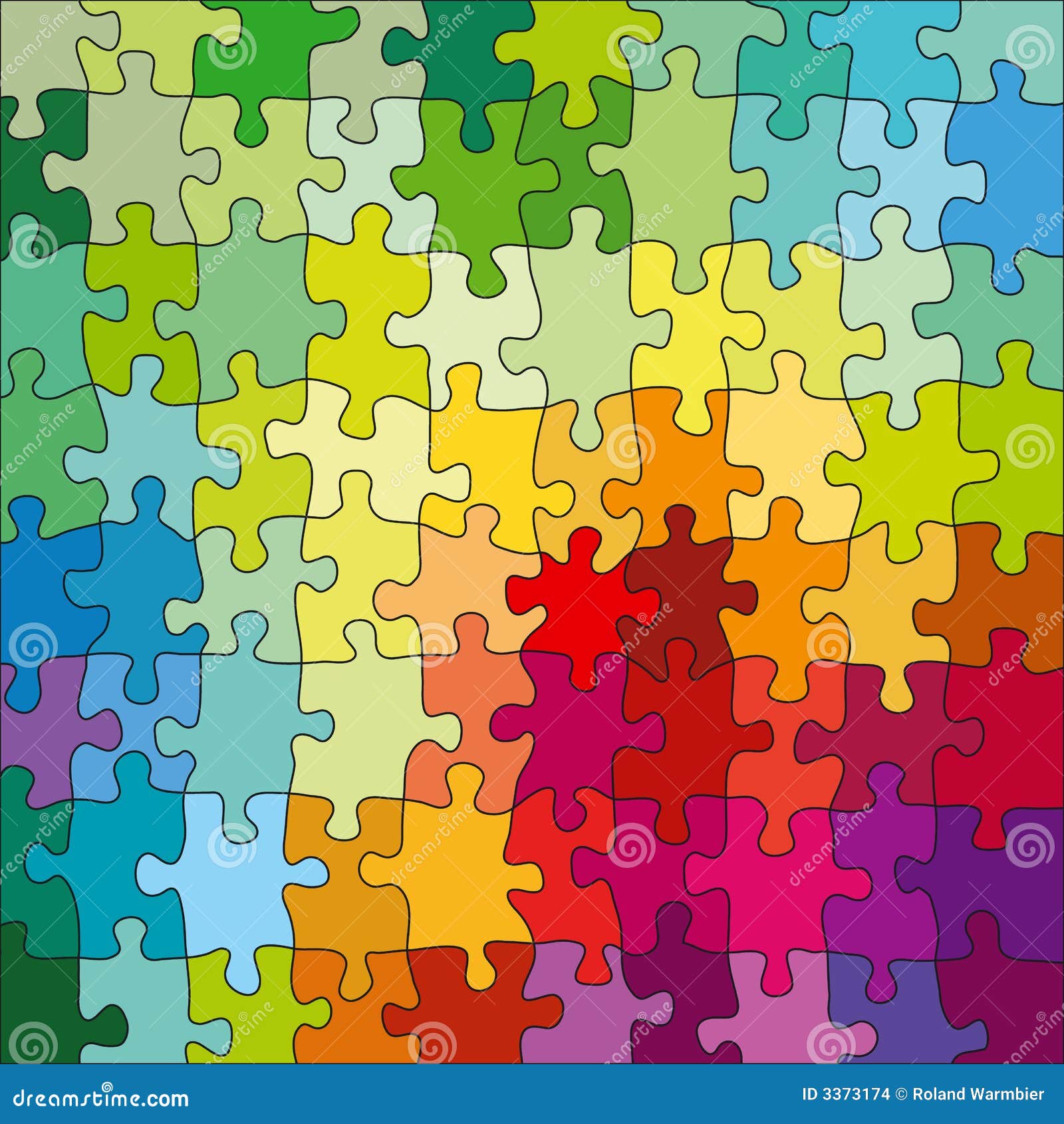 rompecabeza de colores