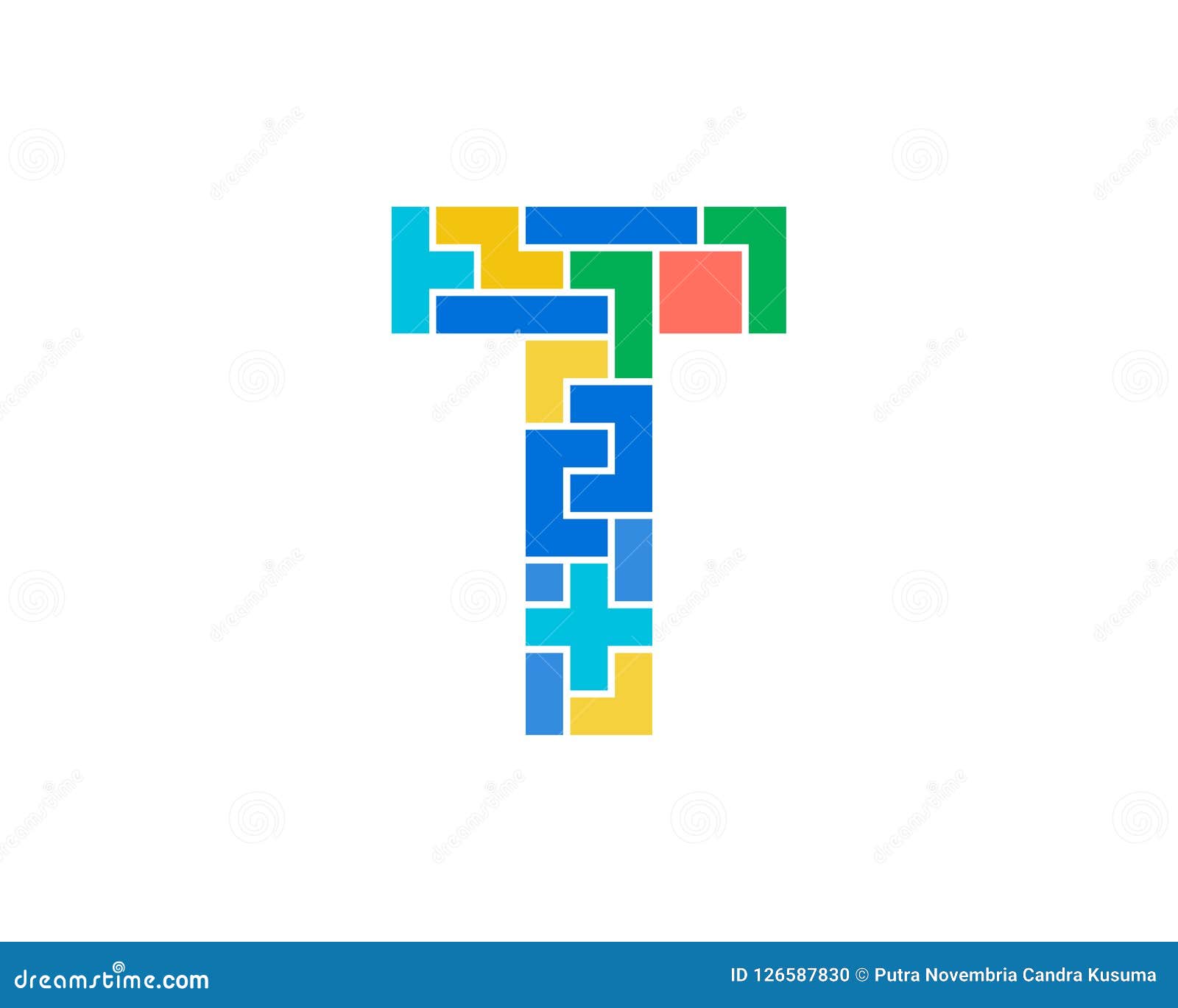 Rompecabezas Logo Icon Design De La Letra De T Ilustración del Vector - Ilustración de letra, rompecabezas: 126587830