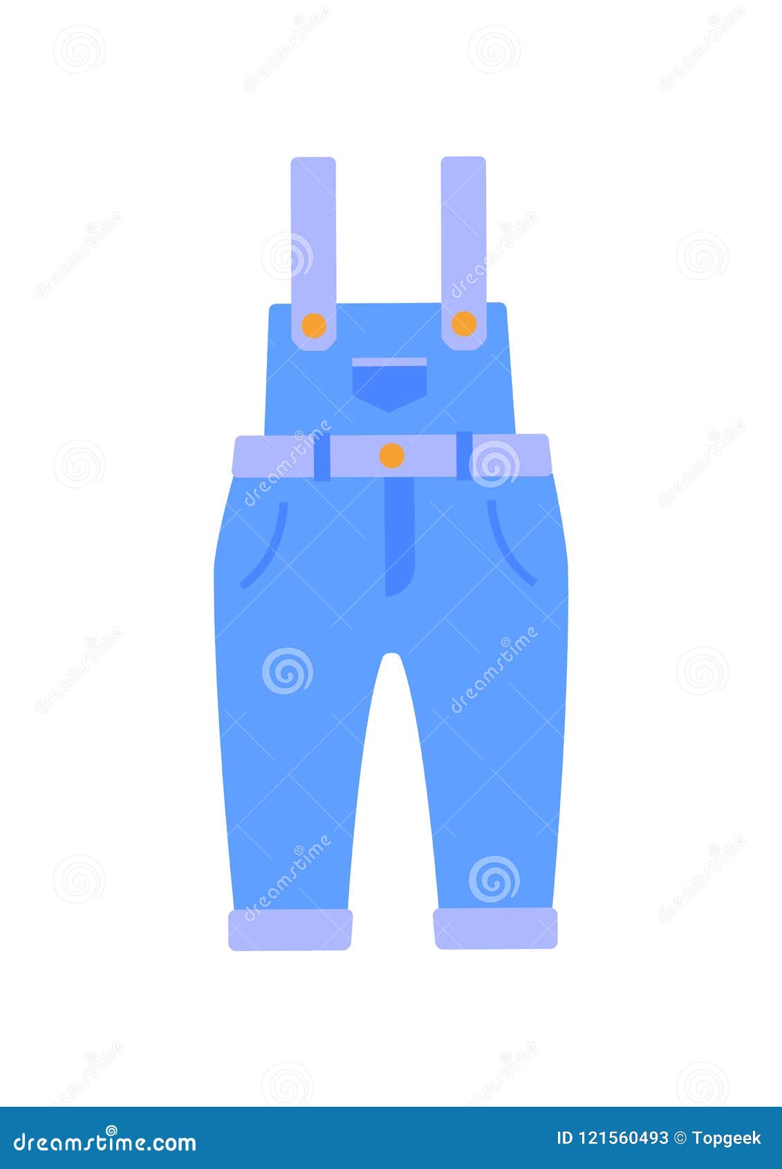 Romper Suit of Jeans Poster Vector Illustration Stock Vector ...