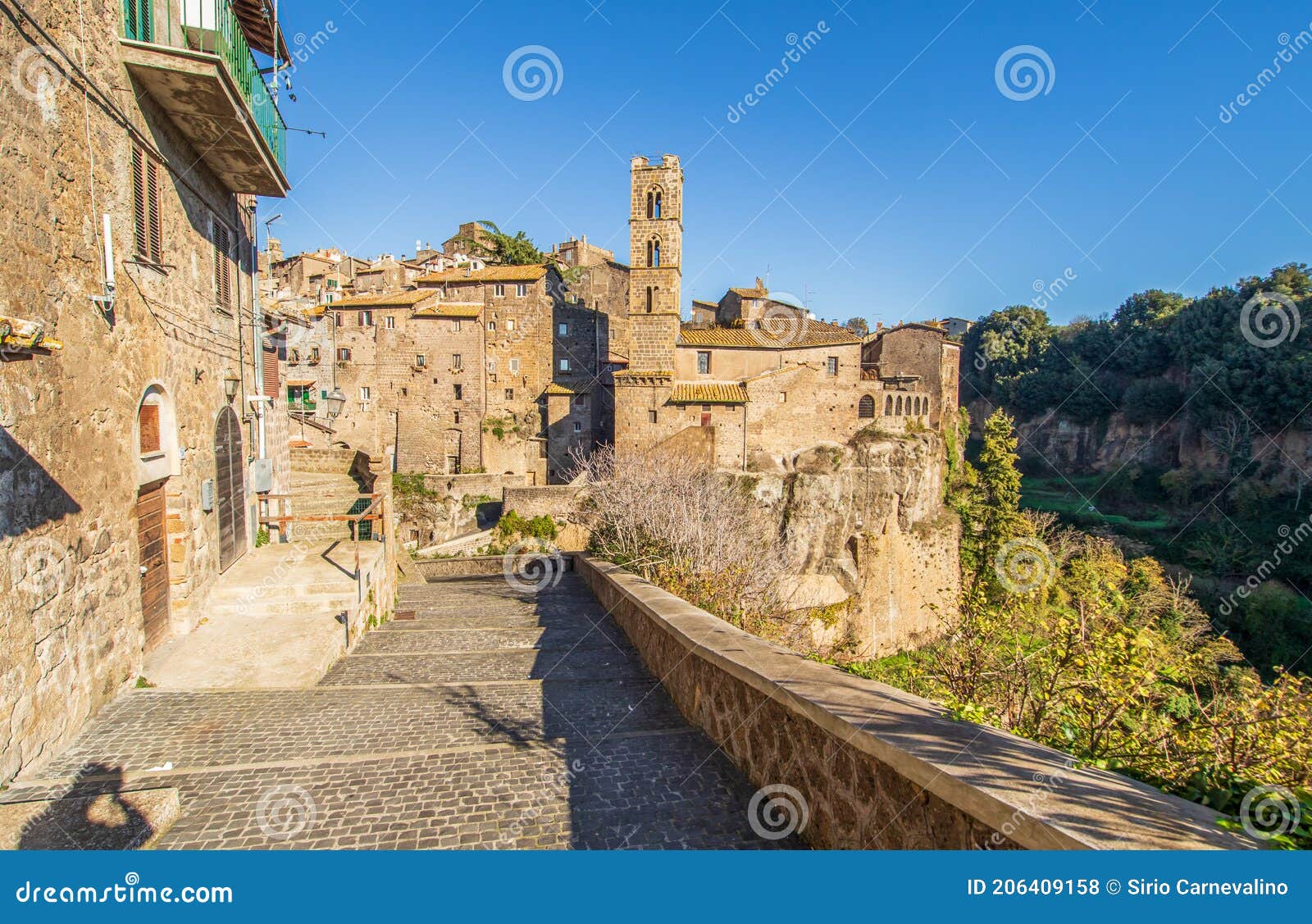 the wonderful medieval town of ronciglione. italy