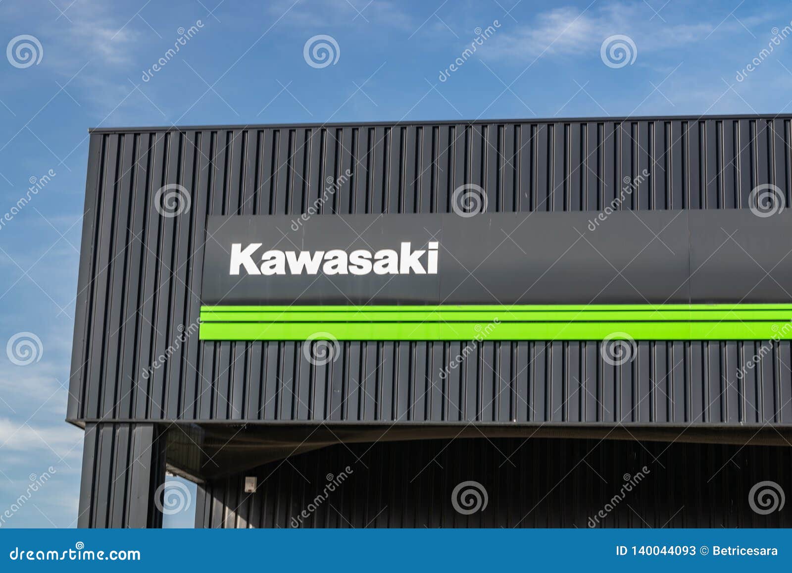 View of the Kawasaki Brand Logo. Editorial Stock Photo - Image business, motor: 140044093