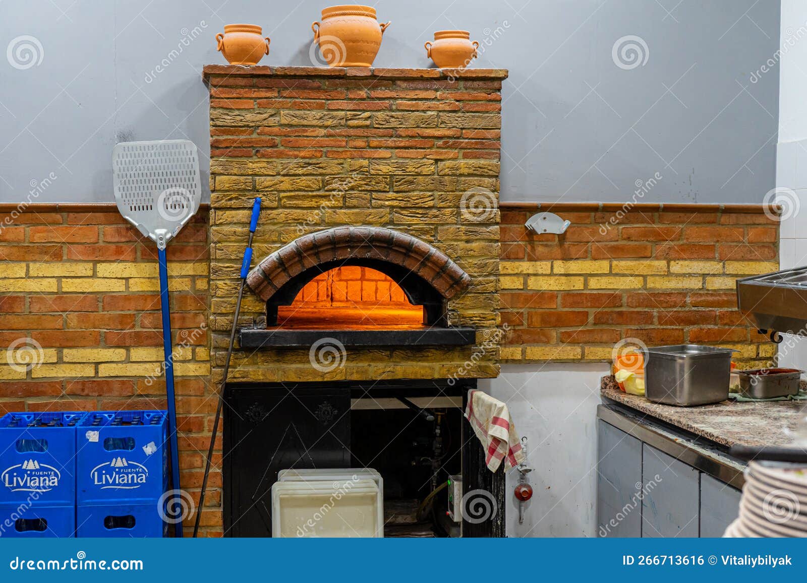 Brick Pizza Oven in Ronda, Spain on October 23, 2022 Editorial Photo