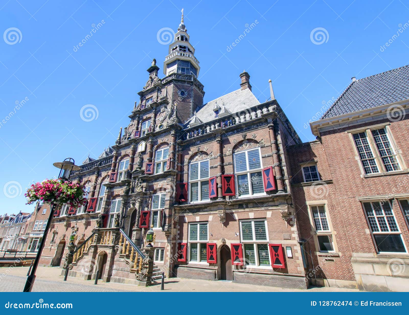 town hall in bolsward, friesland, netherlands