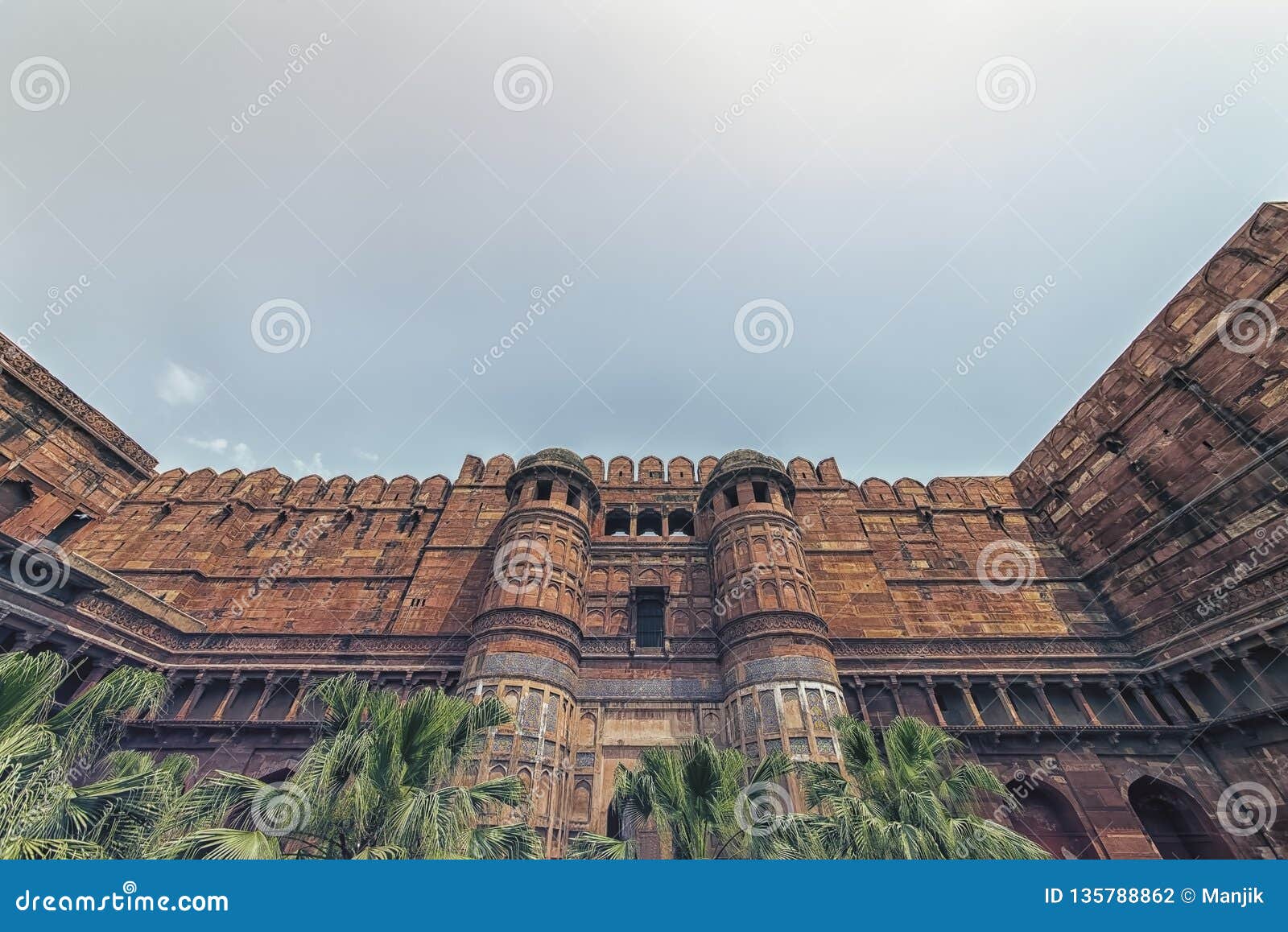 Rood Fort in Oud Delhi, India Redactionele Fotografie Image of nieuw