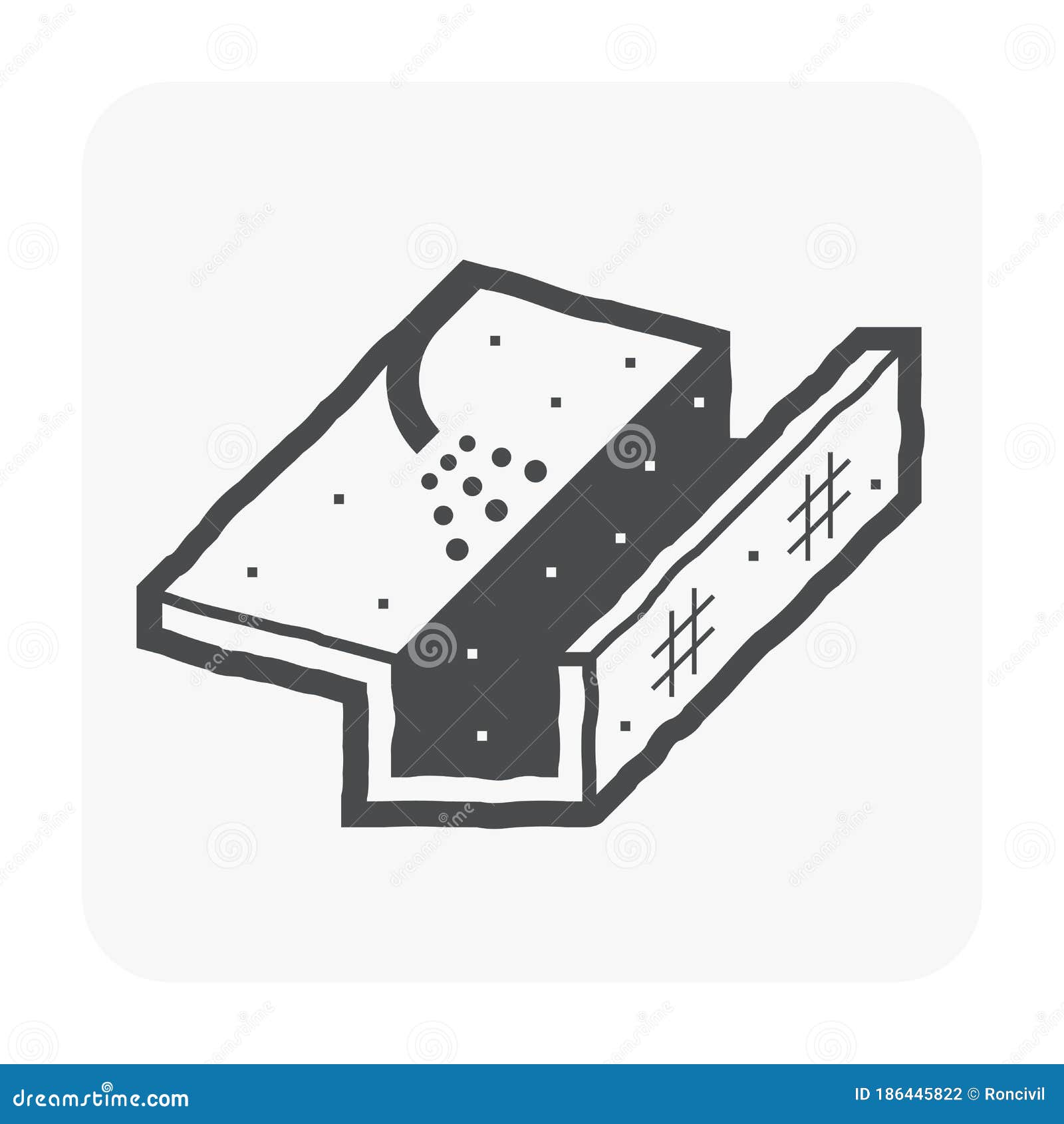 Gutter cleaning icon stock vector. Illustration of rain 186445822