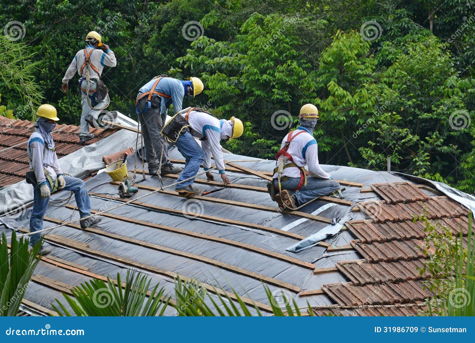 roof installation works