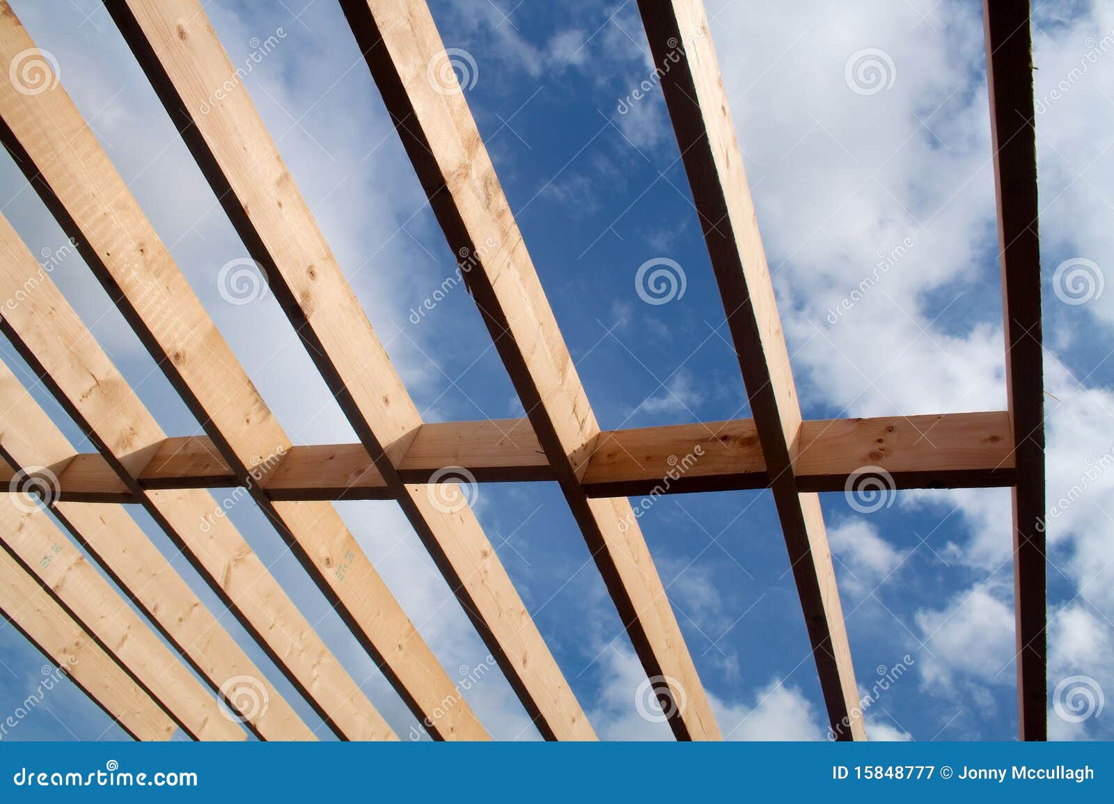 Roof Joists stock image. Image of joinery, timber, roof 15848777