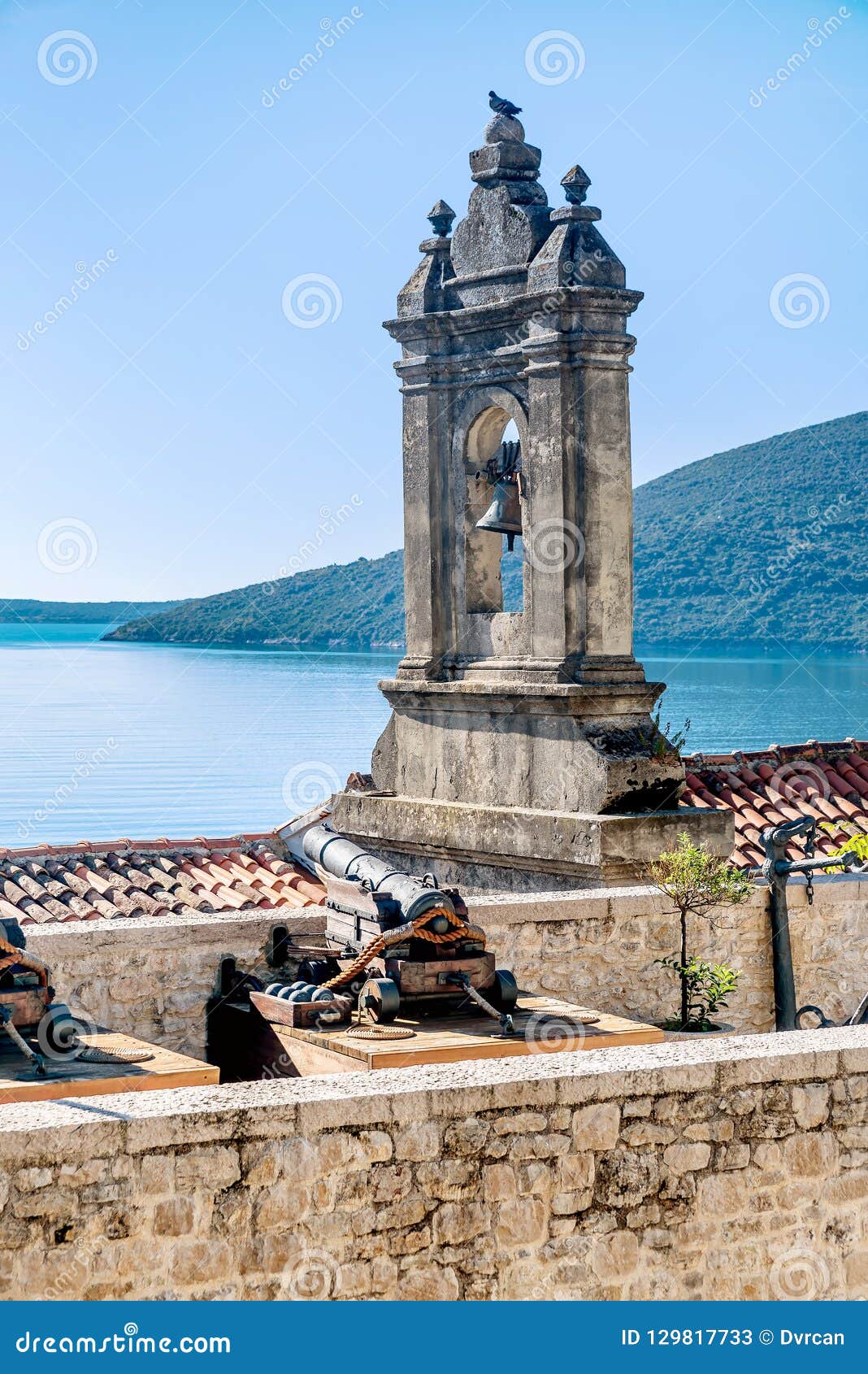 Roof Of Leopold Mandic Church In The Old Town Of Herceg Novi Mo Stock Image Image Of Municipality Mico 129817733